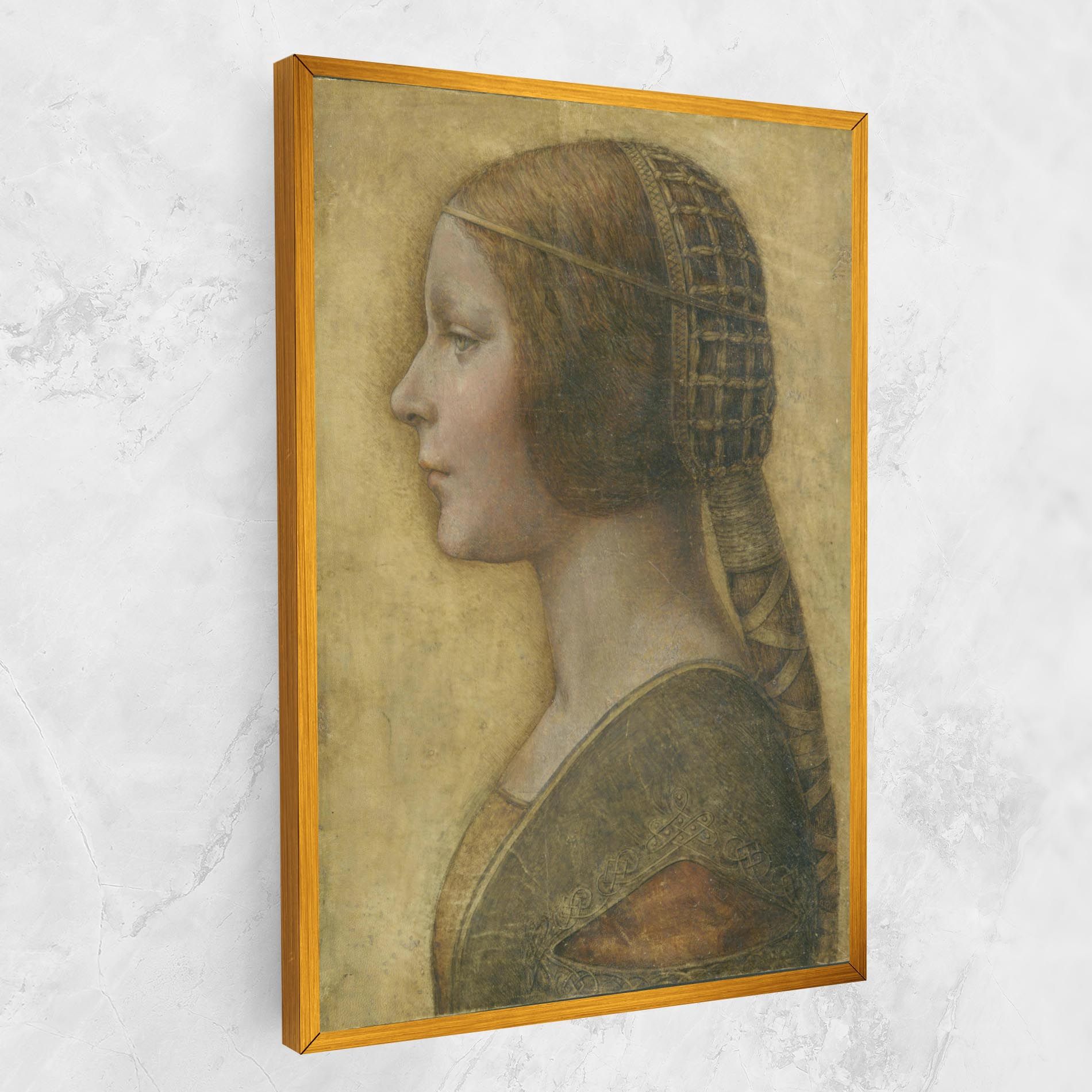 Profile Of A Young Fiancee Da Vinci mockup 1