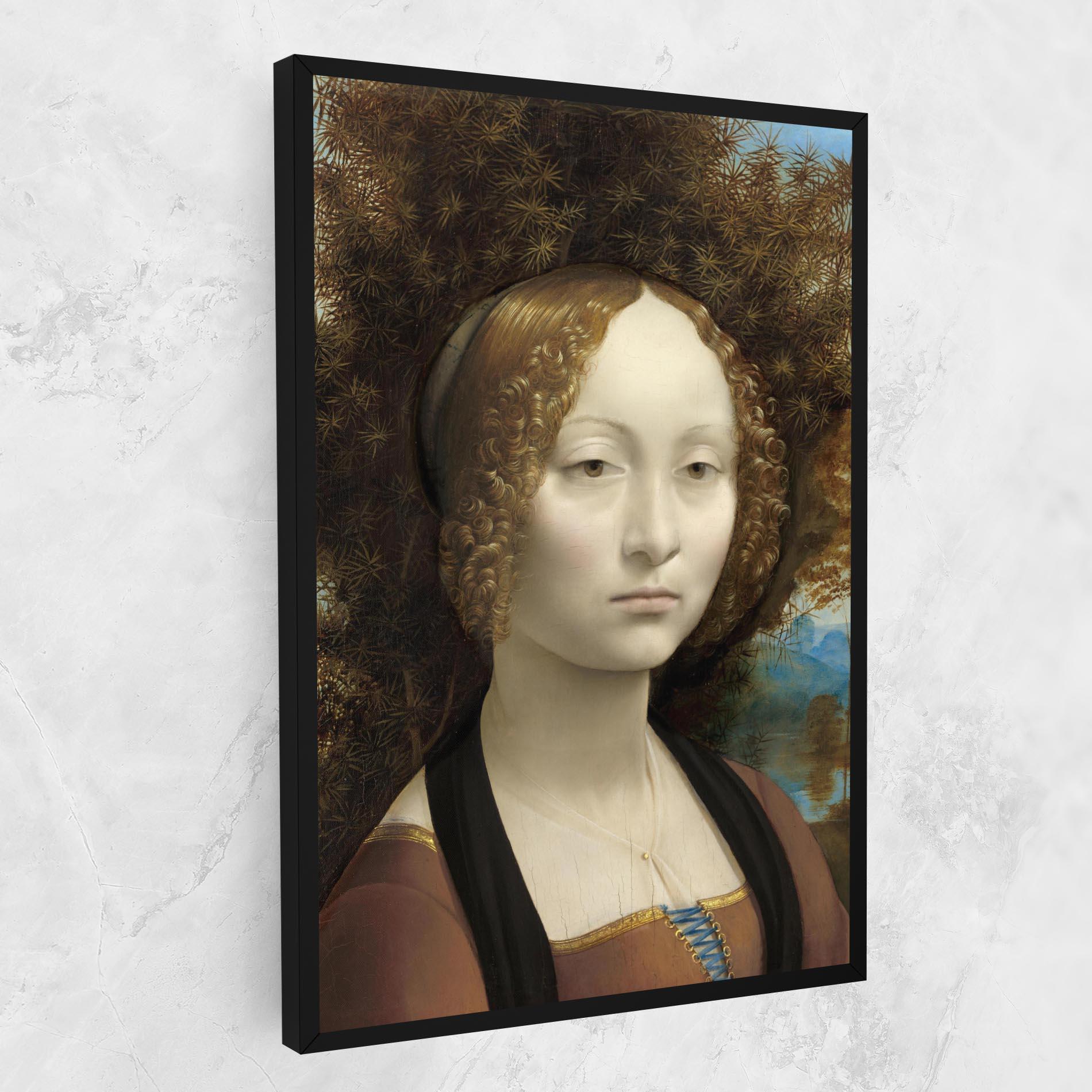 Картина на платно Leonardo Da Vinci Ginevra De Benci mockup 1
