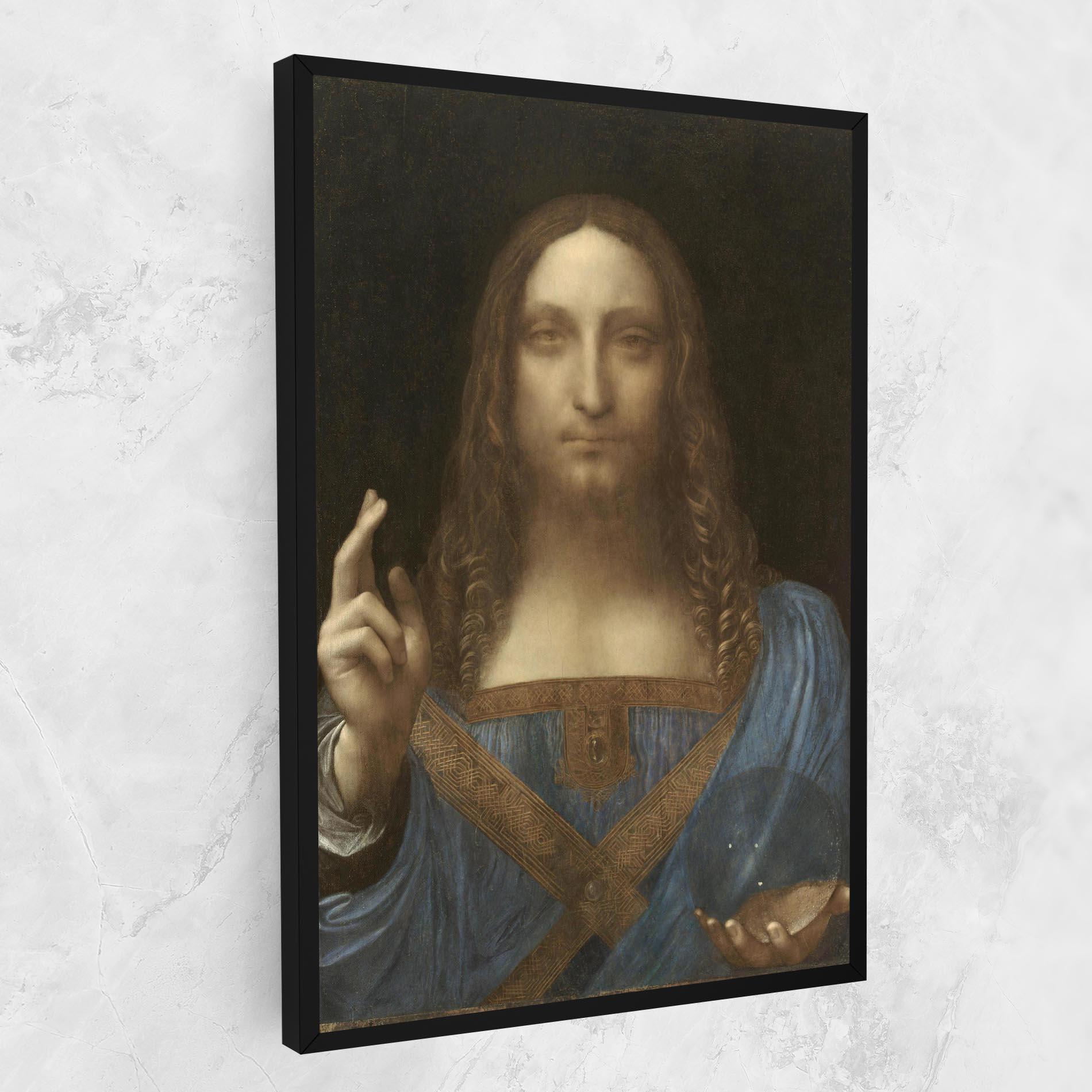 Картина на платно Leonardo Da Vinci Salvator Mundi mockup 1
