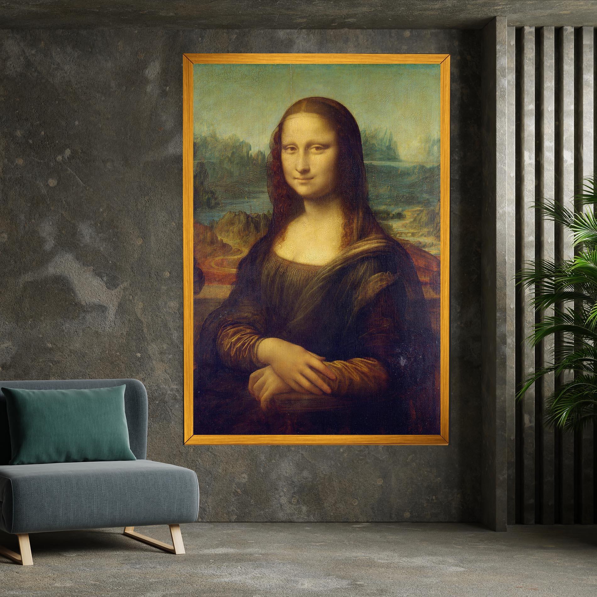 Картина на платно Gioconda By Leonardo Da Vinci mockup 7