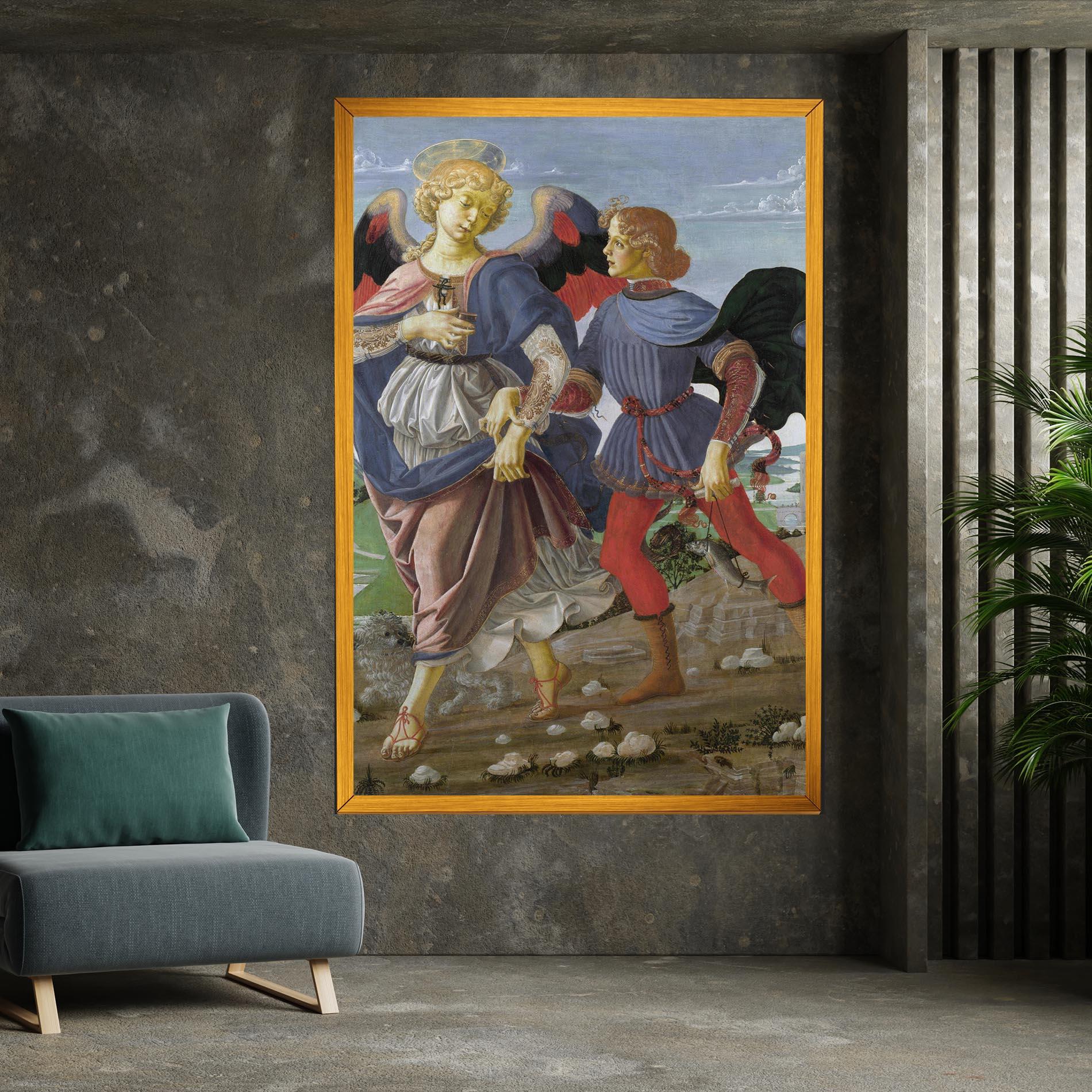 Картина на платно Tobias And The Angel mockup 7