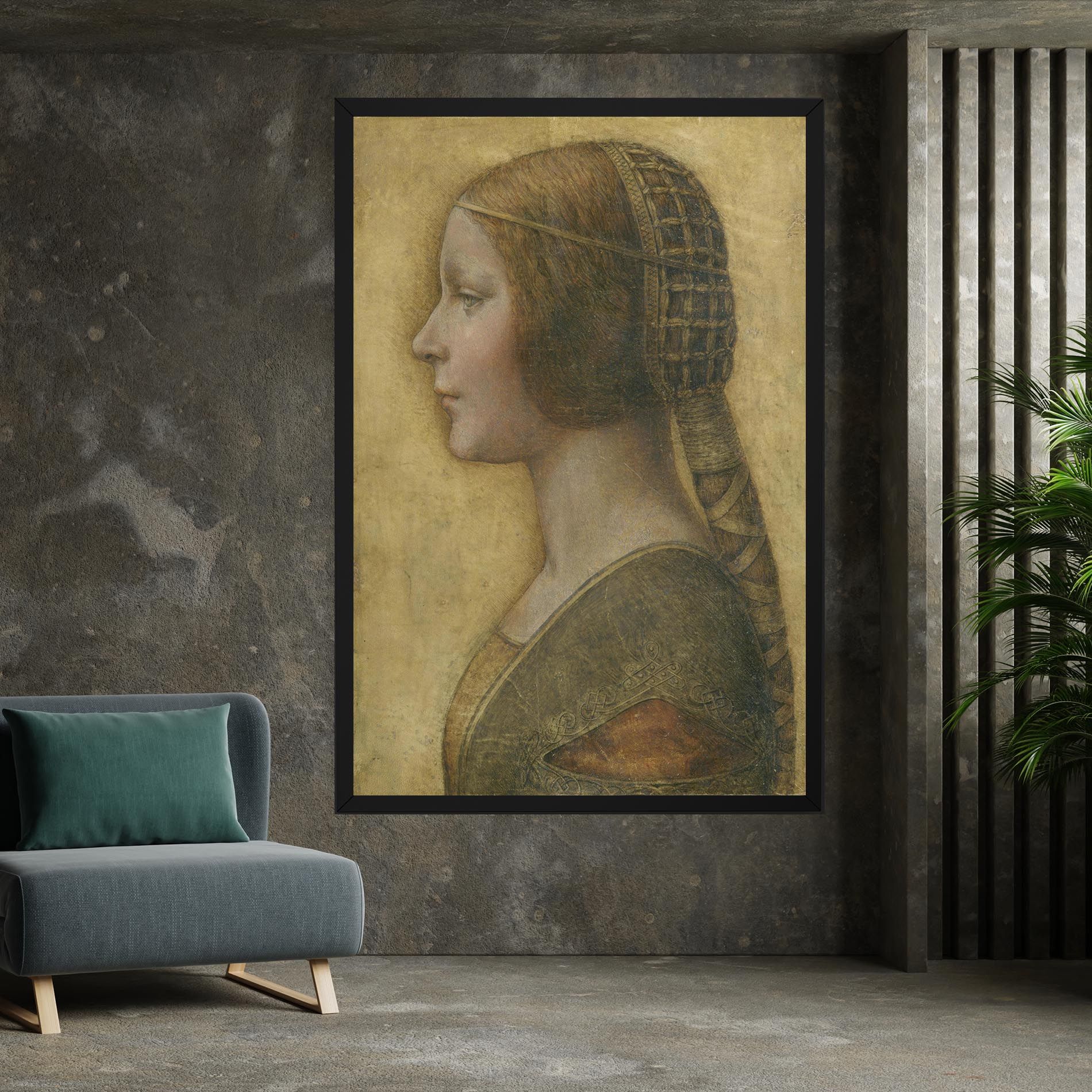 Profile Of A Young Fiancee Da Vinci mockup 7