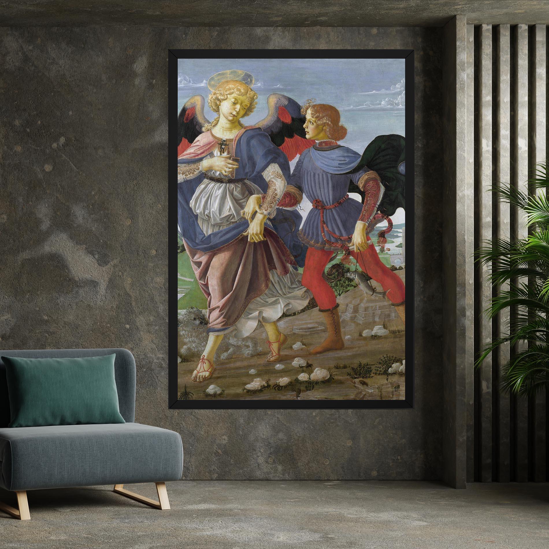 Картина на платно Tobias And The Angel mockup 7