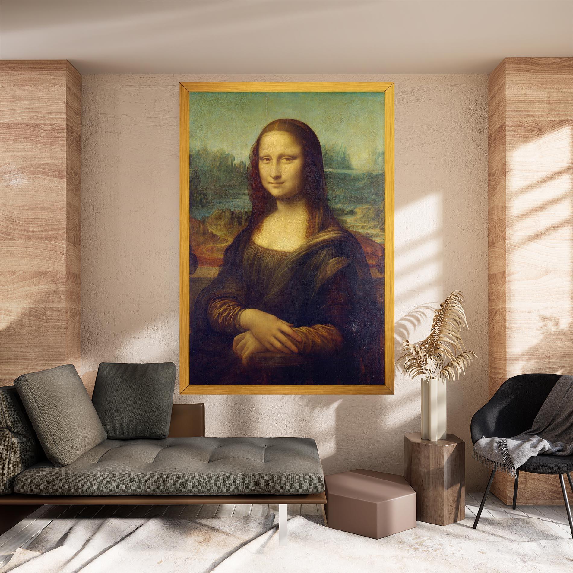 Картина на платно Gioconda By Leonardo Da Vinci mockup 8