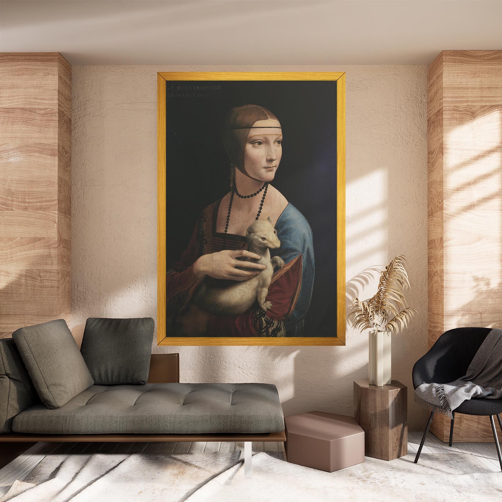 Lady With An Ermine Leonardo Da Vinci mockup 8