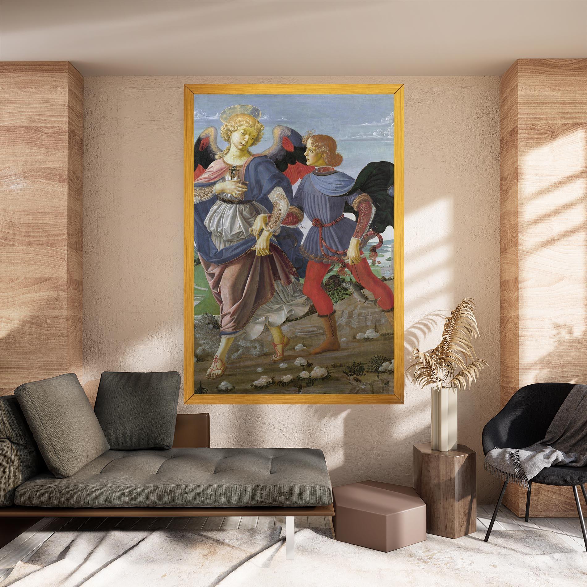 Картина на платно Tobias And The Angel mockup 8