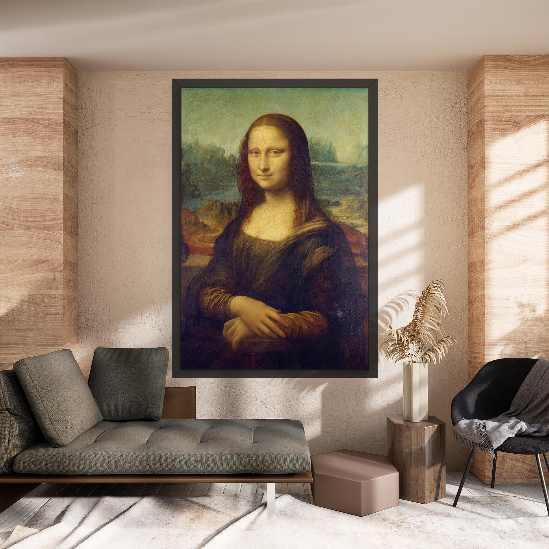 Картина на платно Gioconda By Leonardo Da Vinci mockup 8
