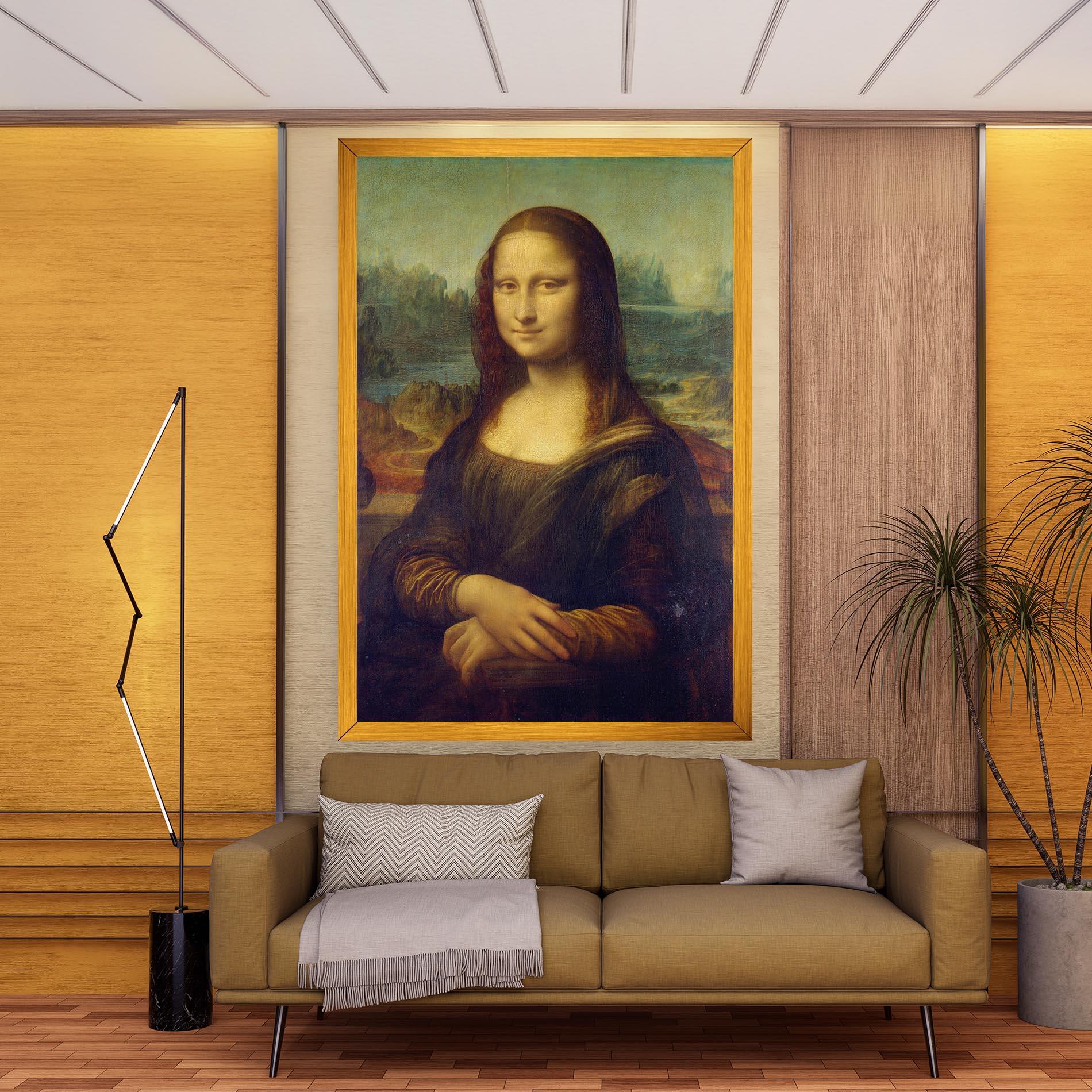 Картина на платно Gioconda By Leonardo Da Vinci mockup 9