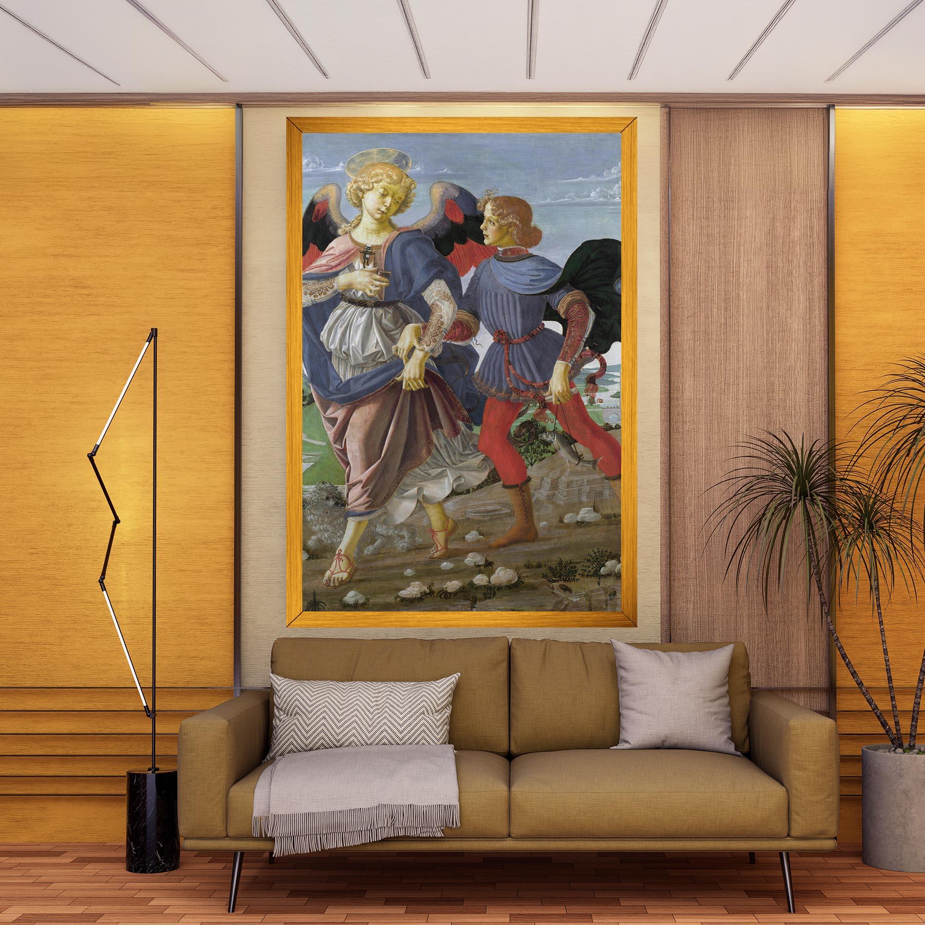 Картина на платно Tobias And The Angel mockup 9