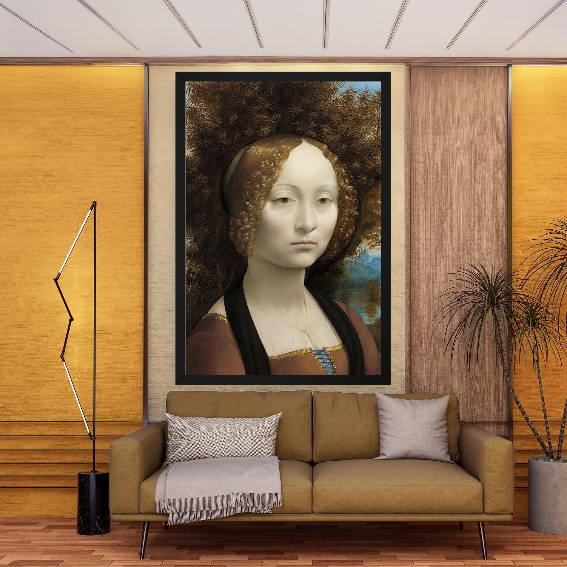 Картина на платно Leonardo Da Vinci Ginevra De Benci mockup 9