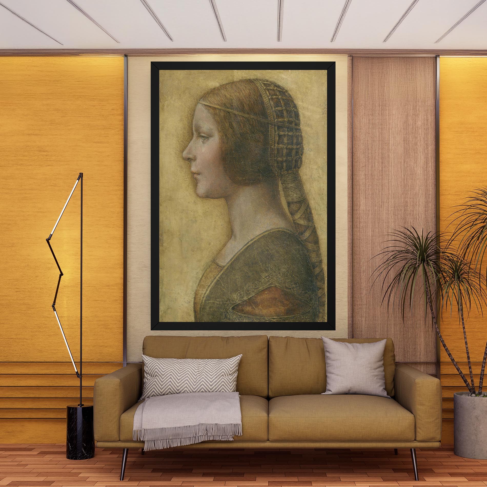 Profile Of A Young Fiancee Da Vinci mockup 9