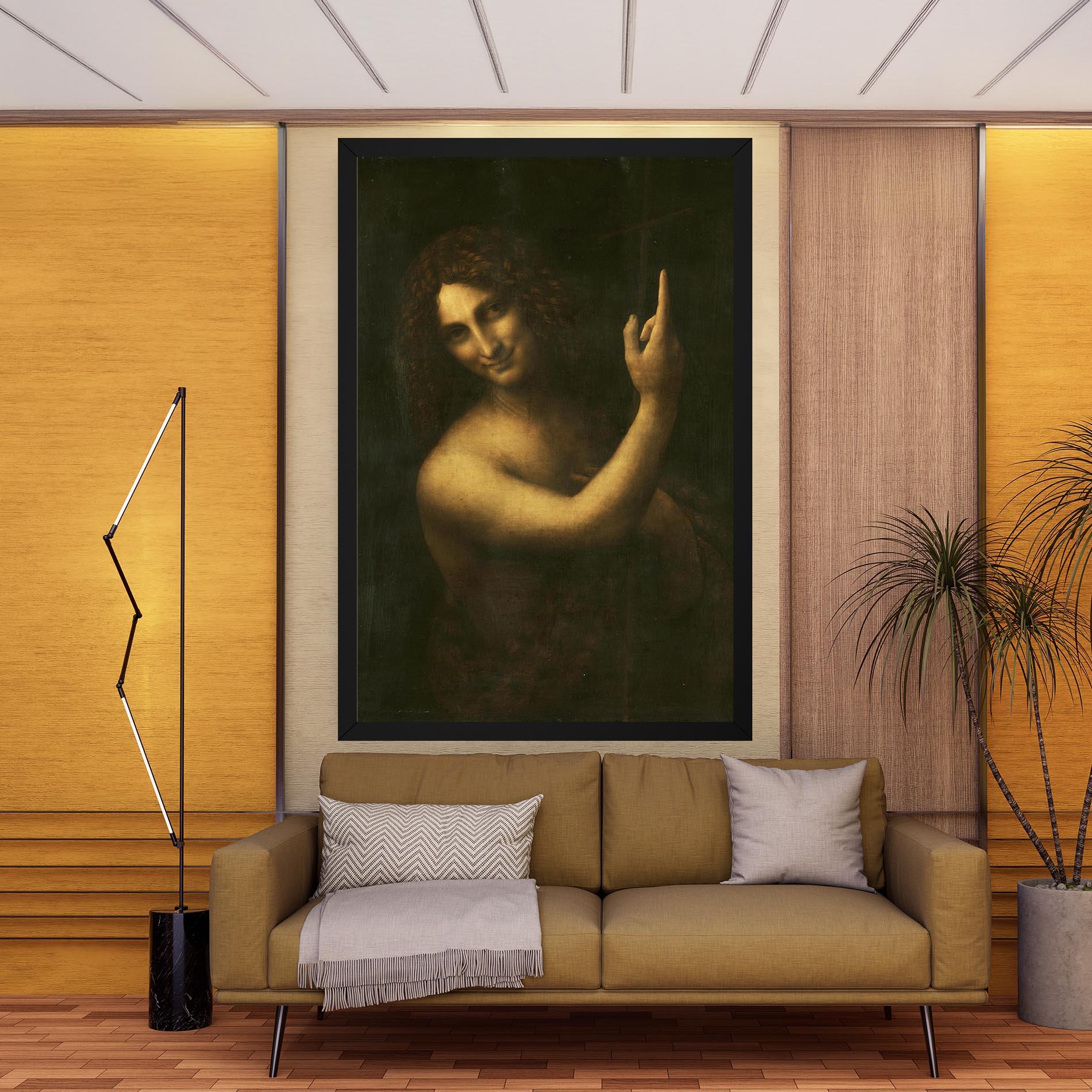 Картина на платно Seonardo Da Vinci Saint John The Baptist mockup 9