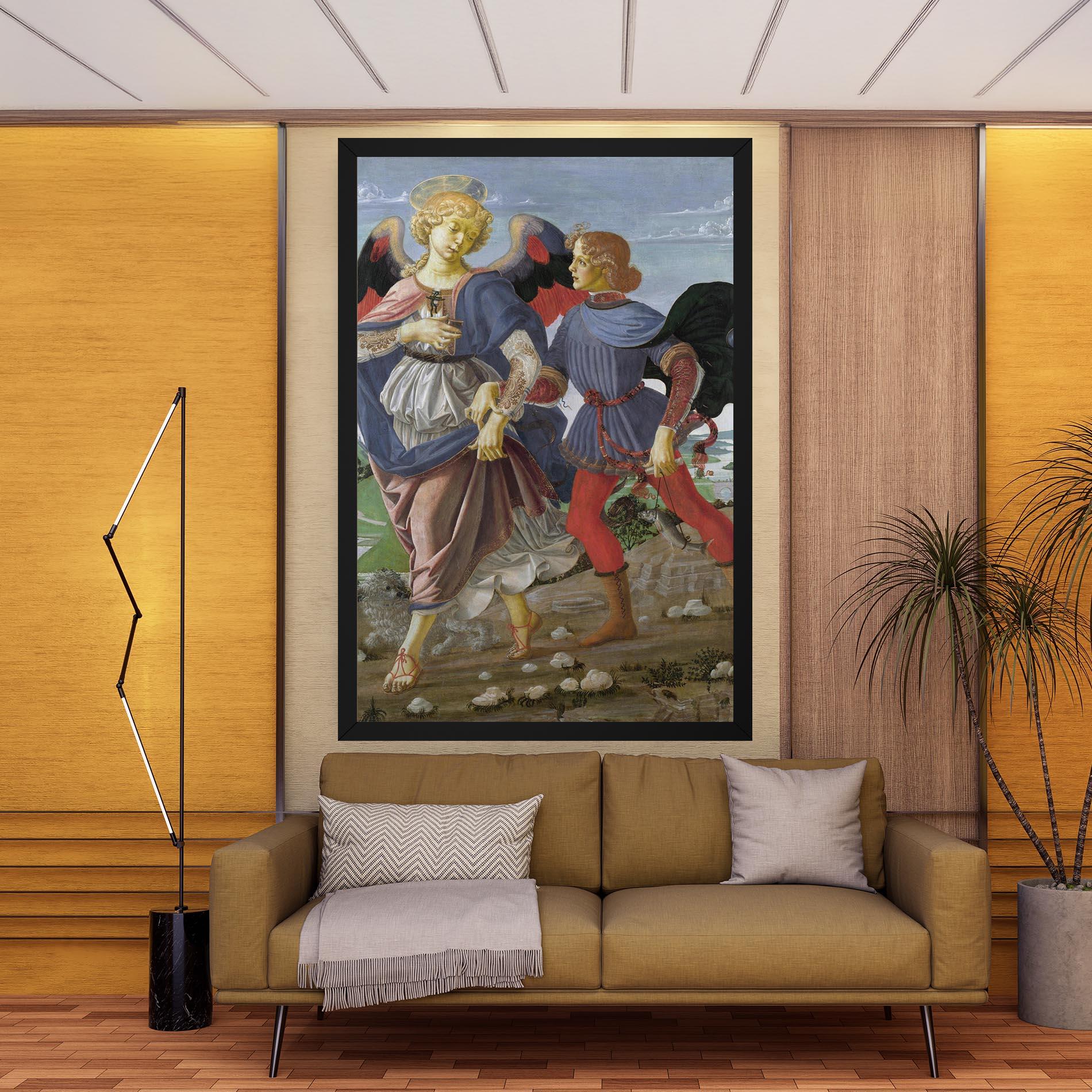 Картина на платно Tobias And The Angel mockup 9