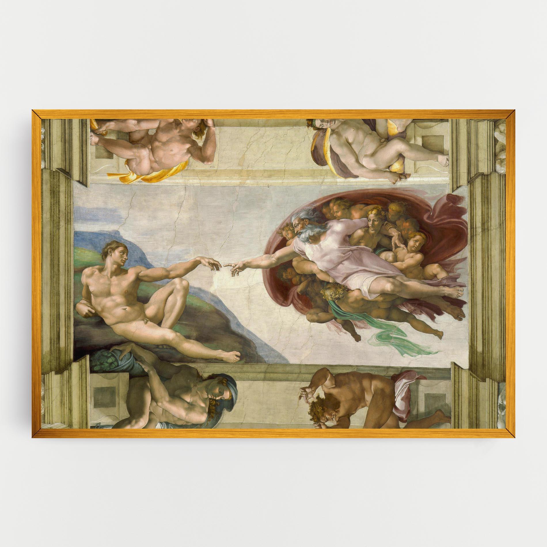 Картина на платно Creacion De Adam mockup 0