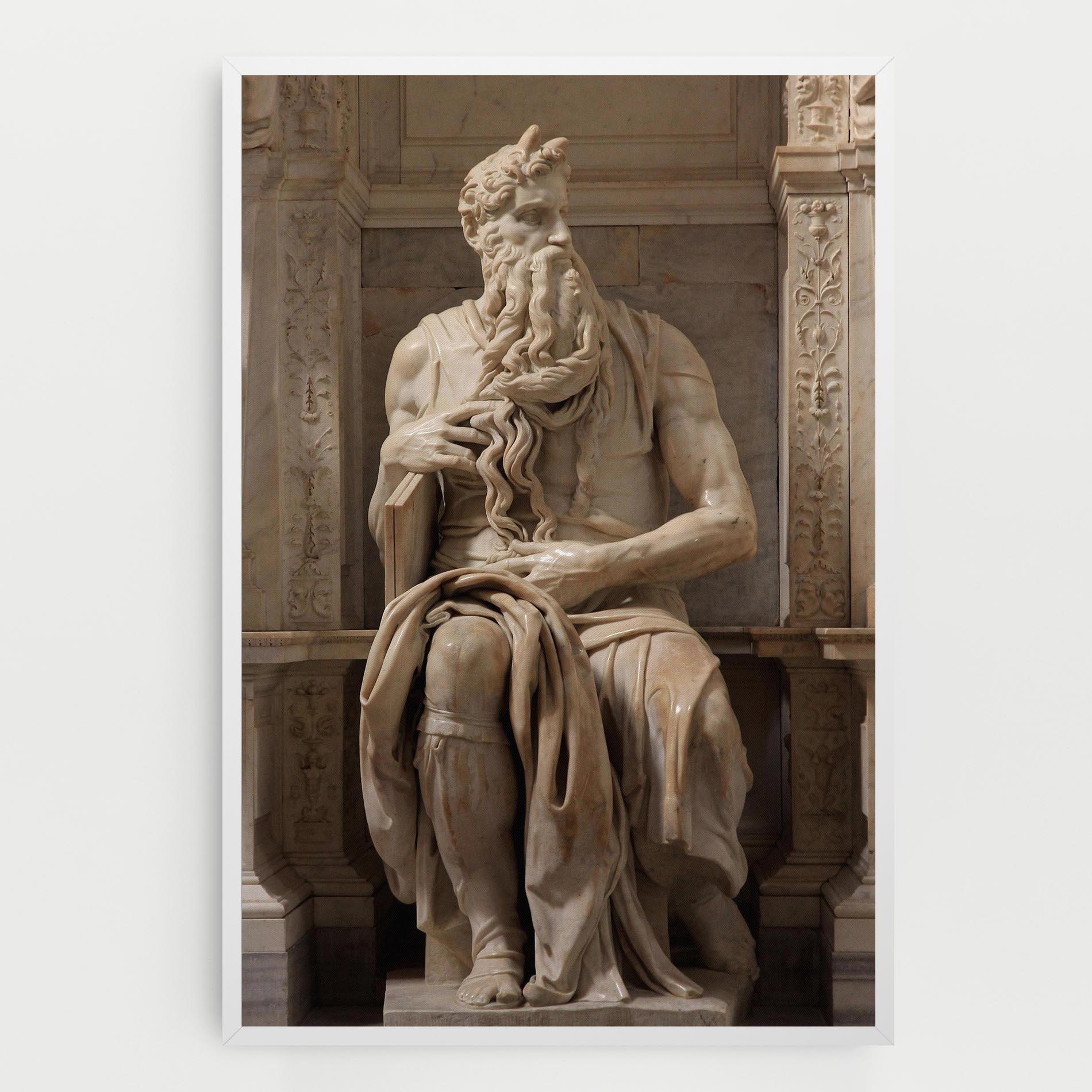Картина на платно Statue Moses mockup 0