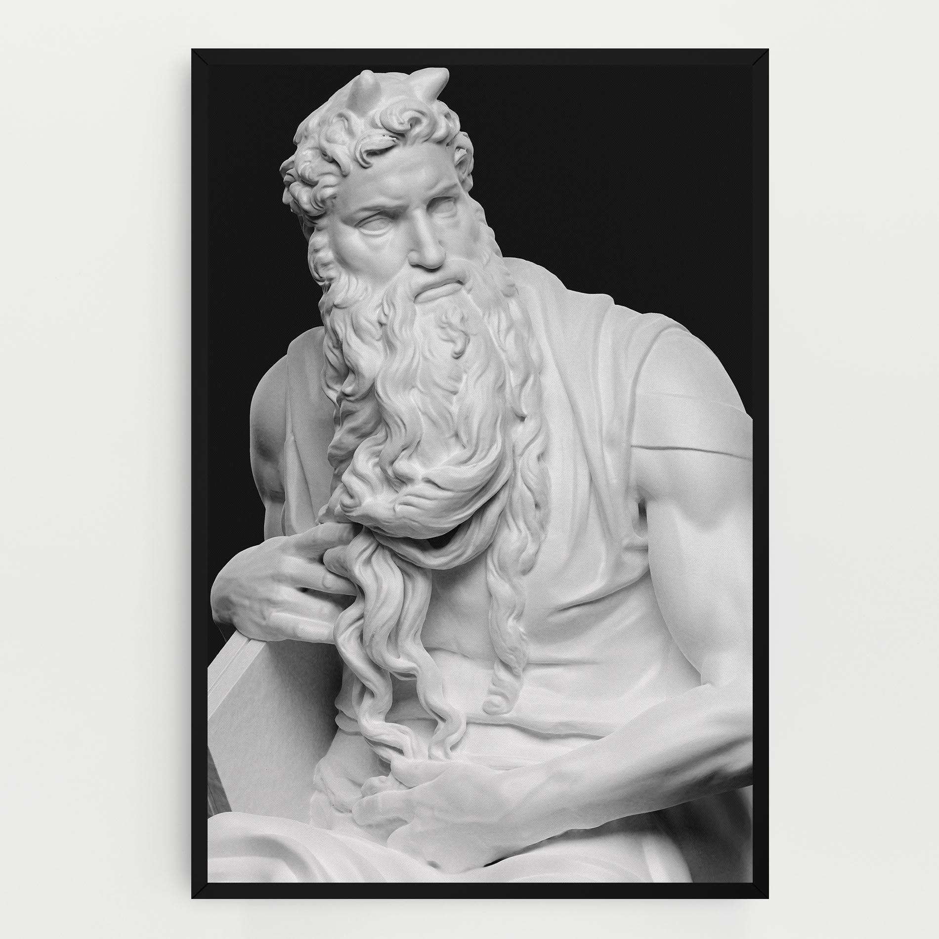 Картина на платно Moses Statue mockup 0