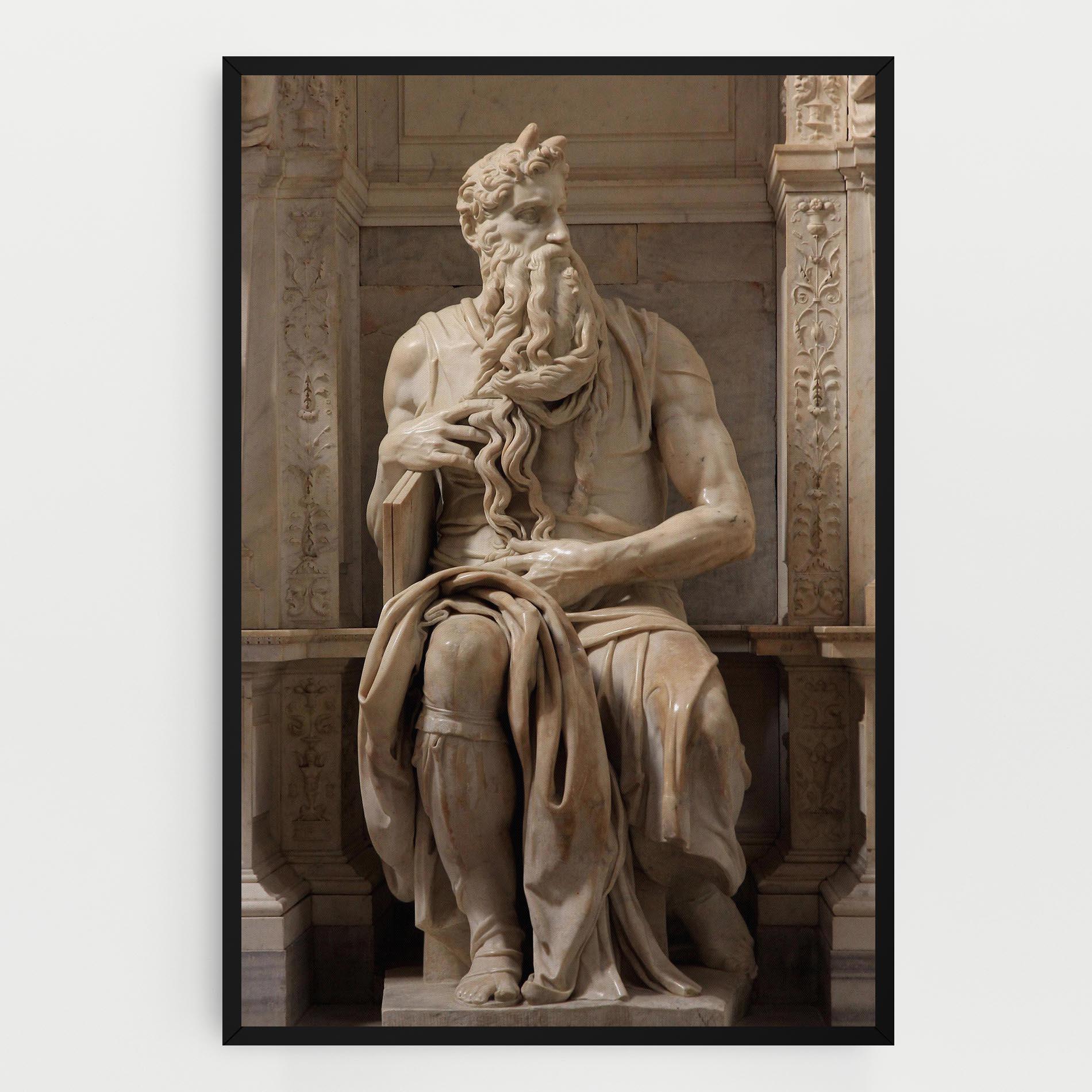 Картина на платно Statue Moses mockup 0