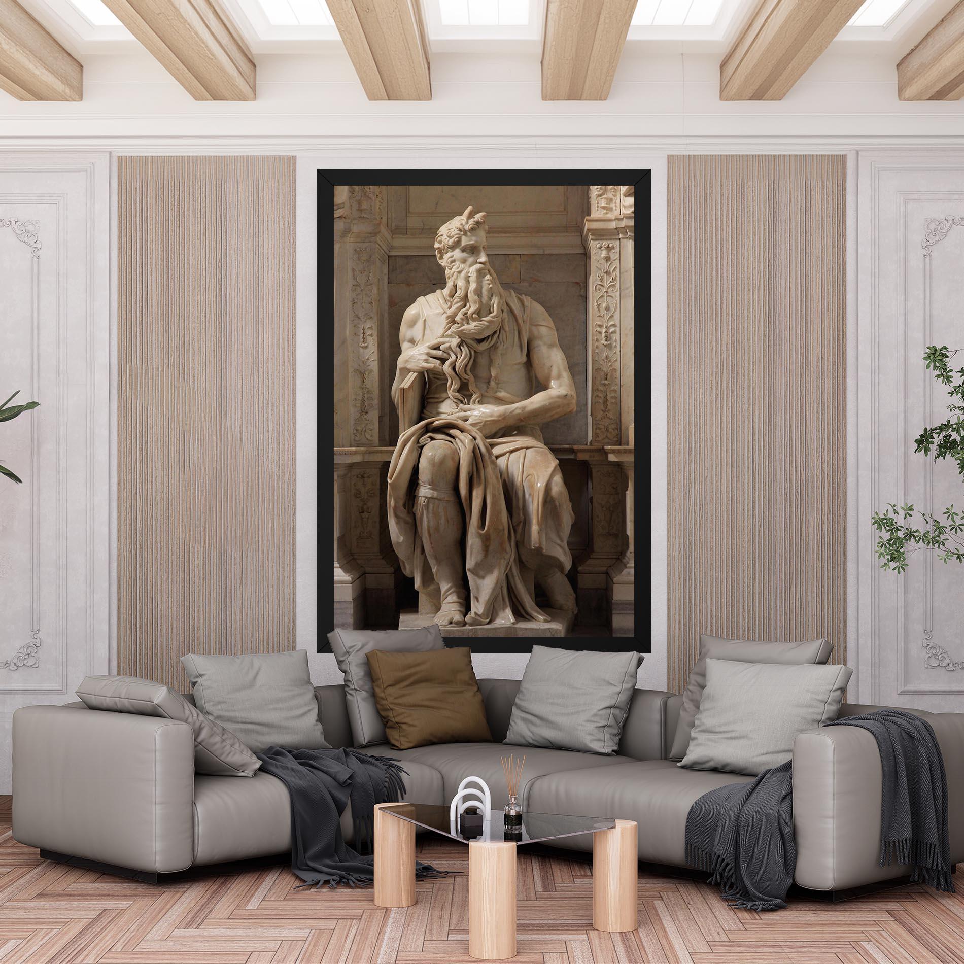 Картина на платно Statue Moses mockup 6