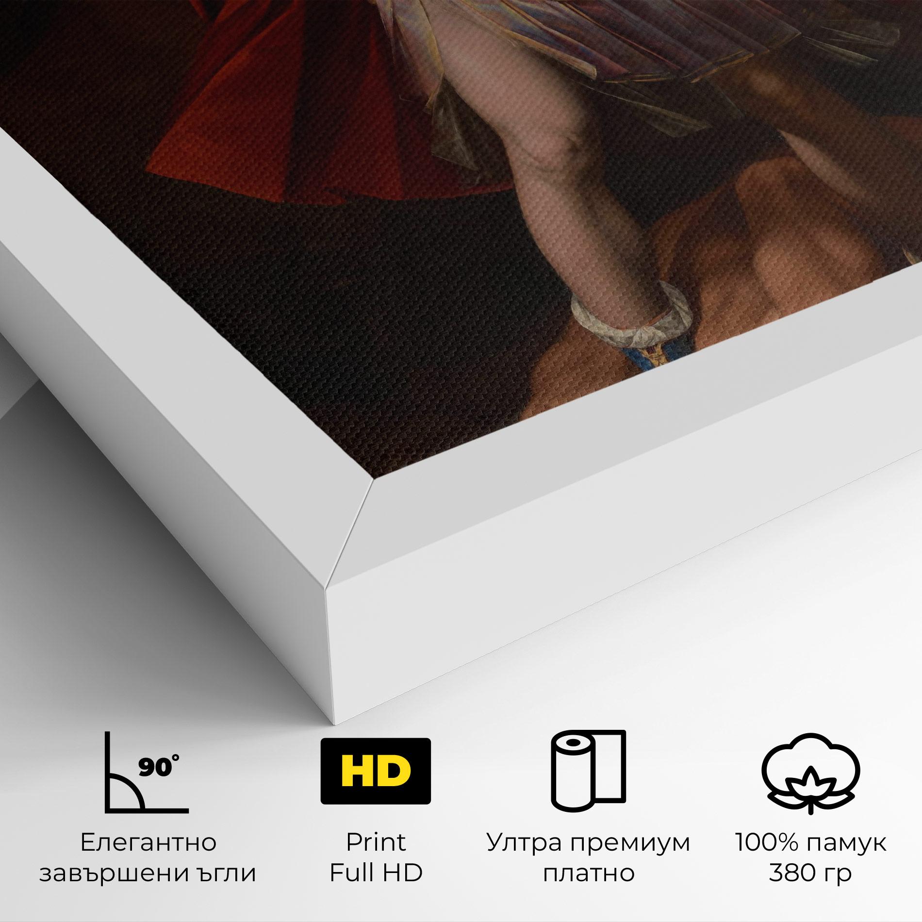 Картина на платно Sword In Upraised mockup 4