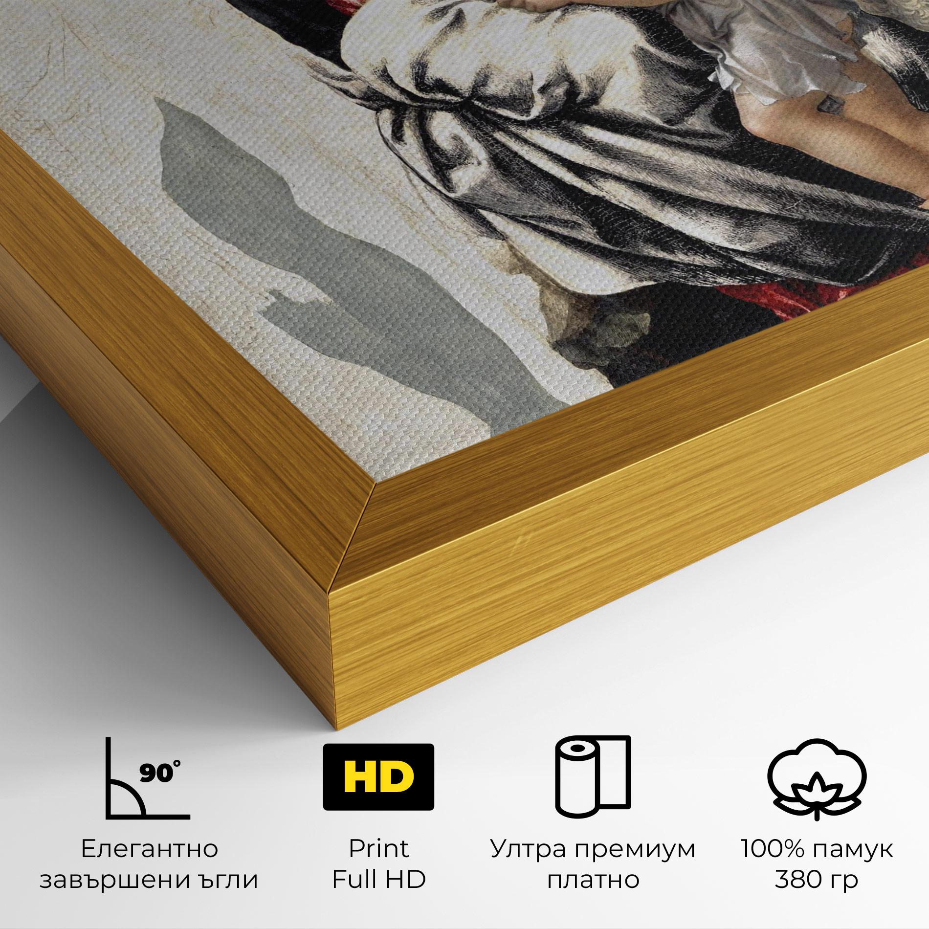 Картина на платно Manchester Madonna mockup 4