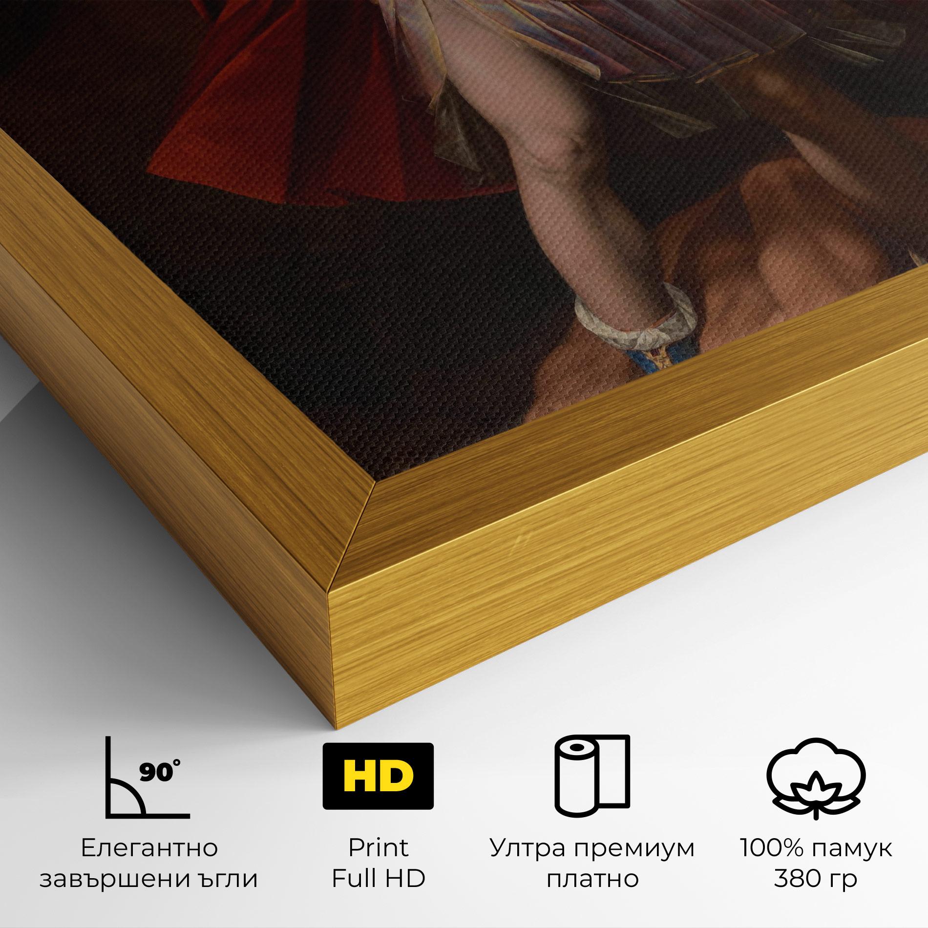 Картина на платно Sword In Upraised mockup 4