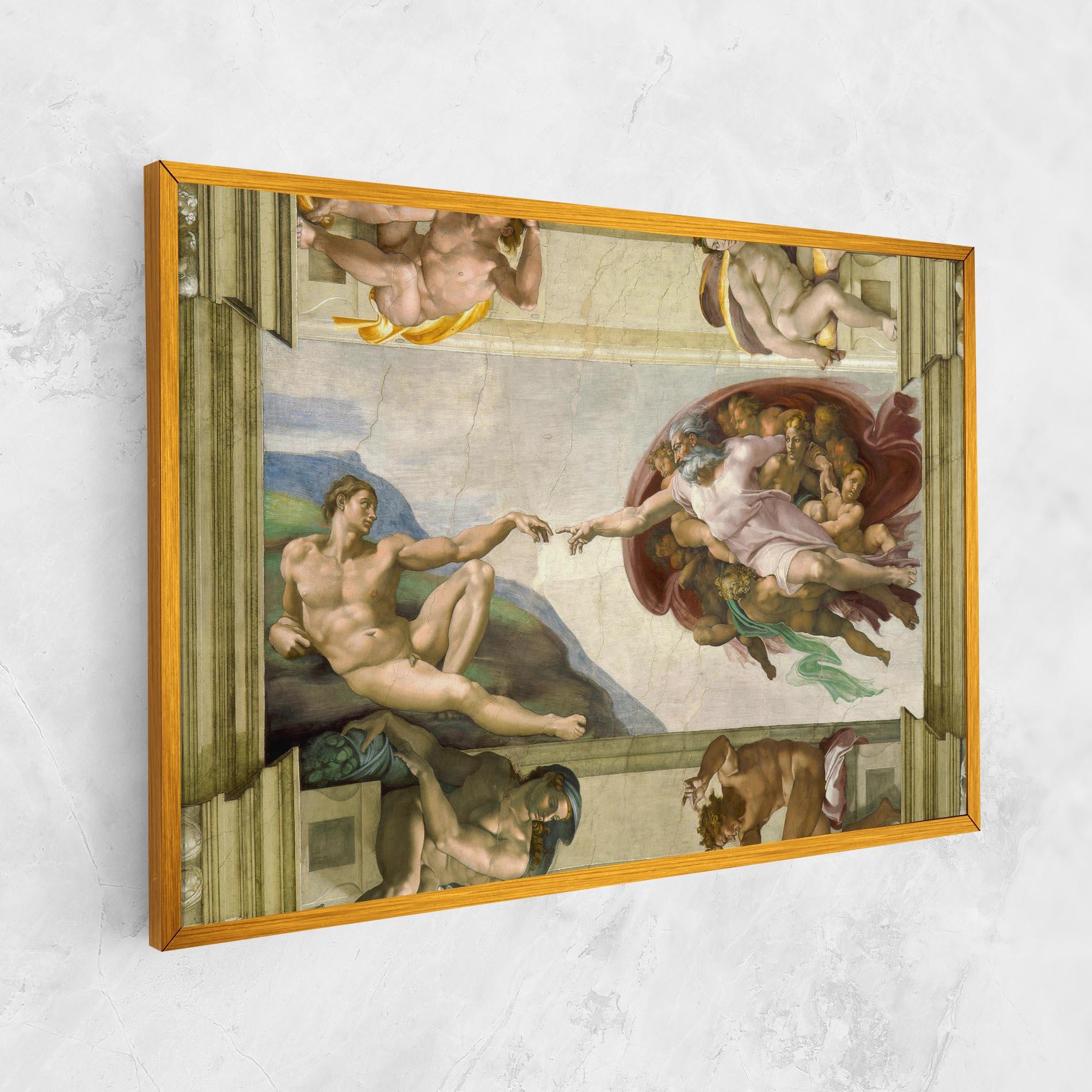Картина на платно Creacion De Adam mockup 1