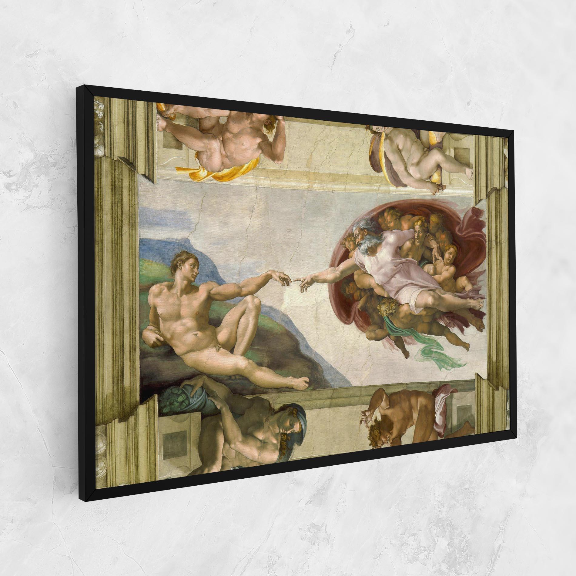 Картина на платно Creacion De Adam mockup 1
