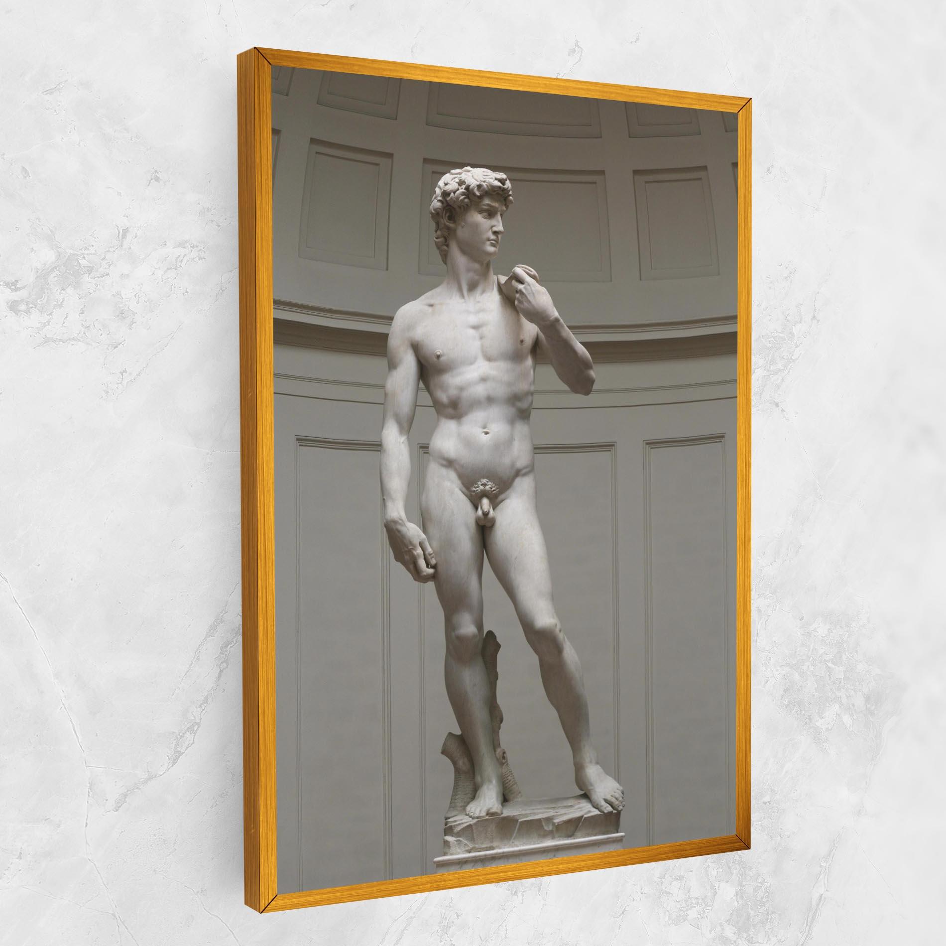 Картина на платно Michelangelo Statue mockup 1