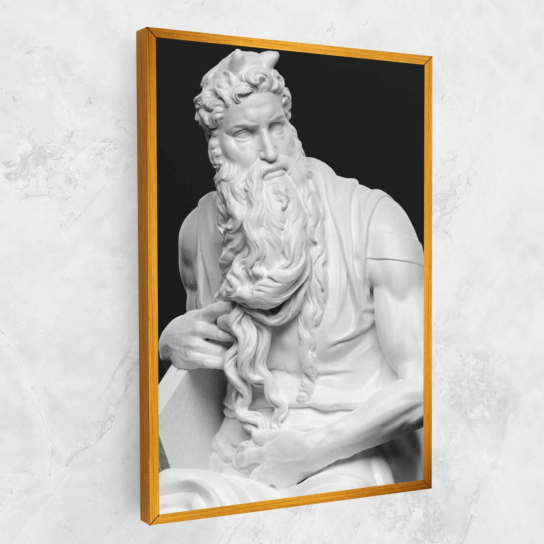 Картина на платно Moses Statue mockup 1