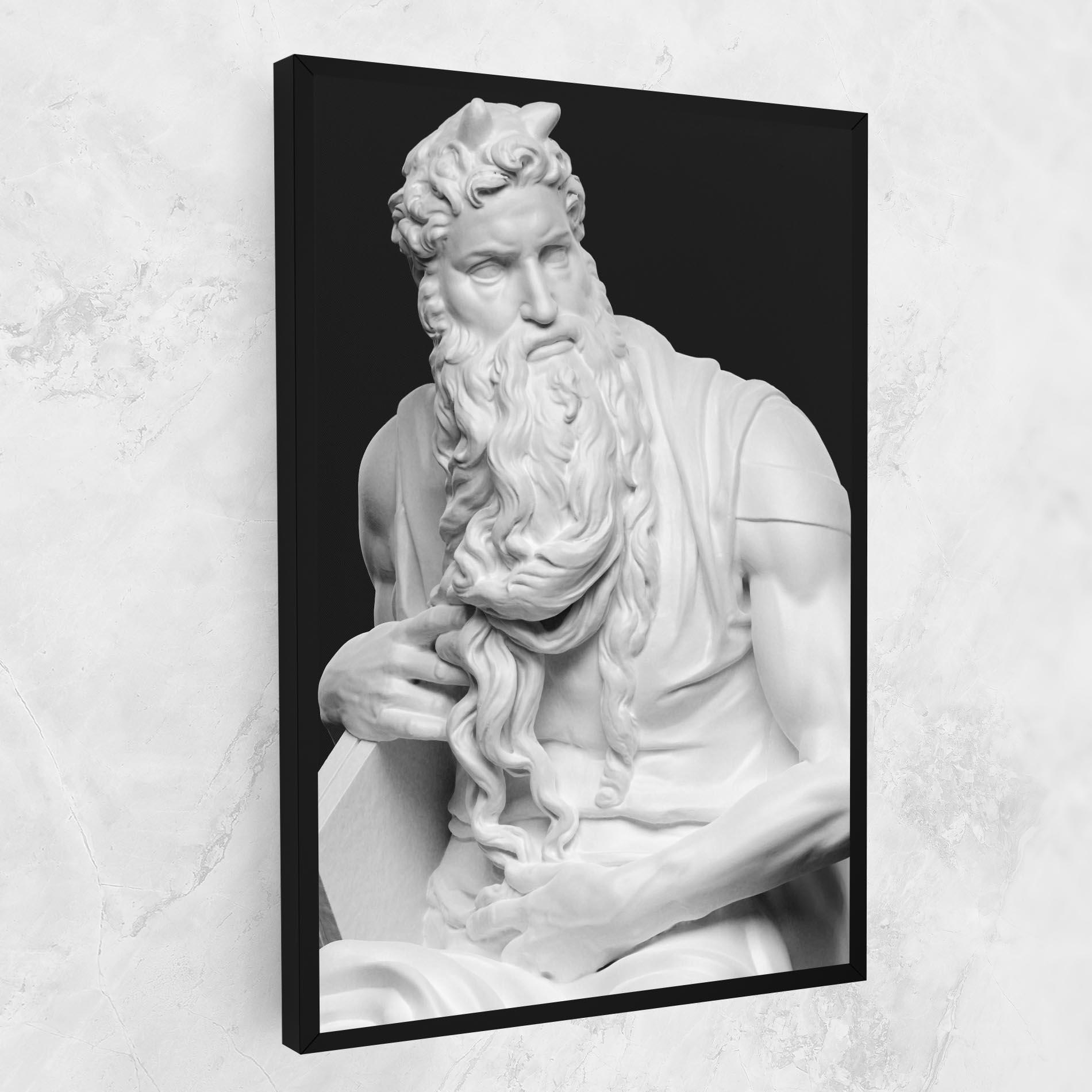 Картина на платно Moses Statue mockup 1