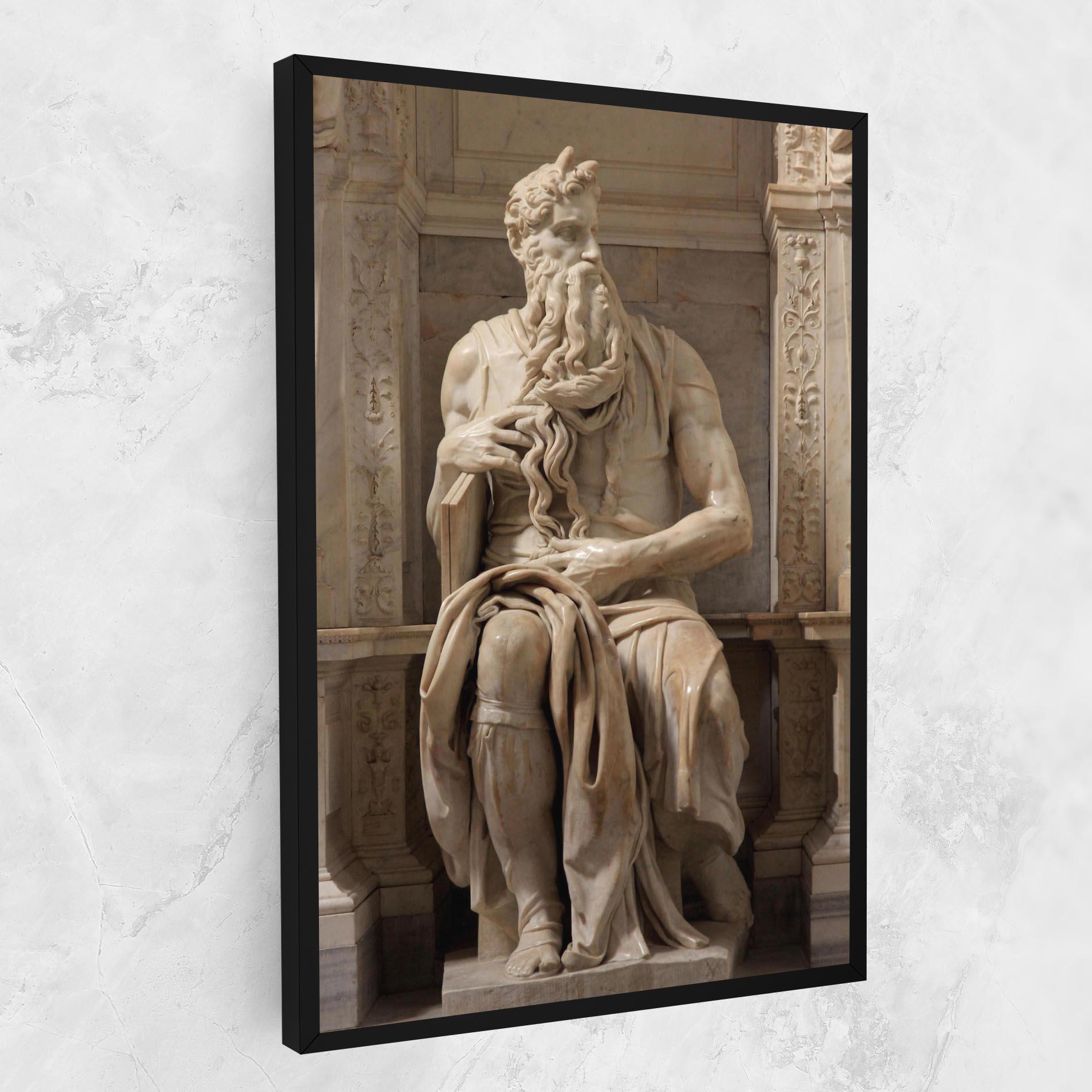 Картина на платно Statue Moses mockup 1