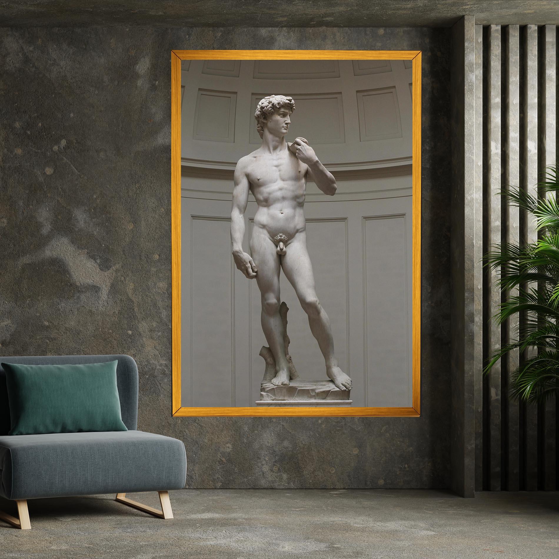 Картина на платно Michelangelo Statue mockup 7
