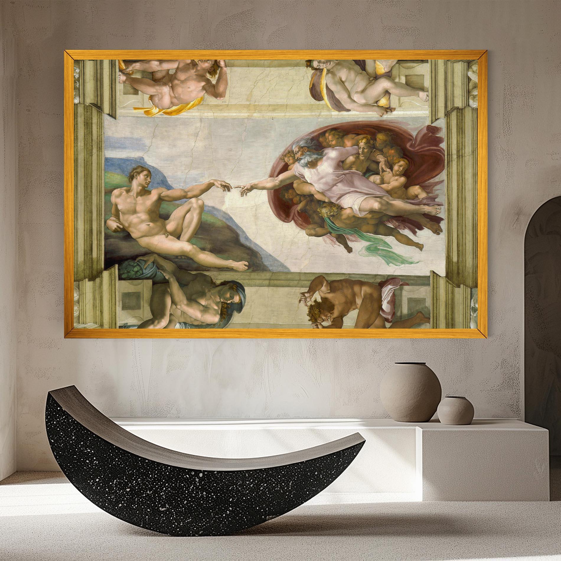 Картина на платно Creacion De Adam mockup 8