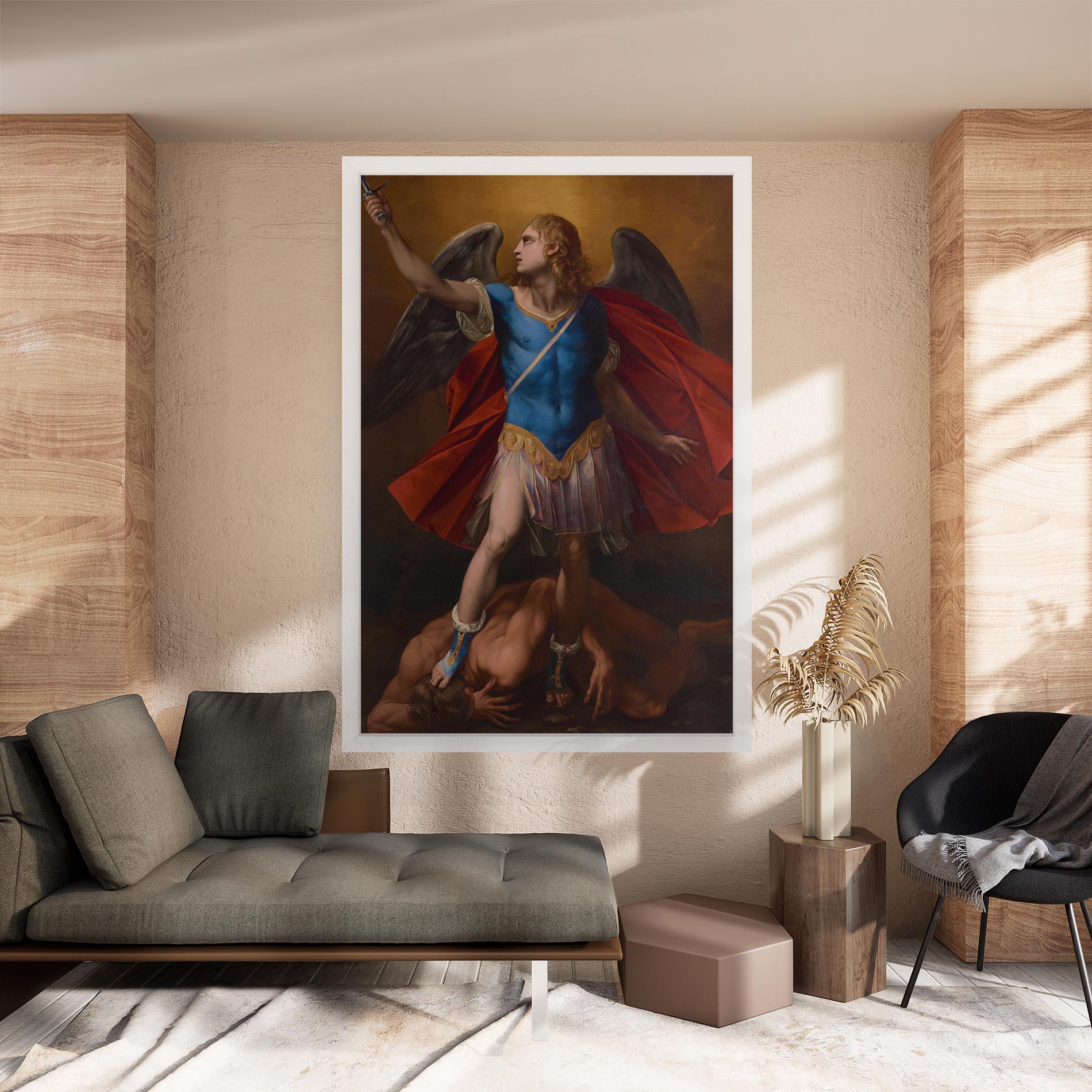 Картина на платно Sword In Upraised mockup 8