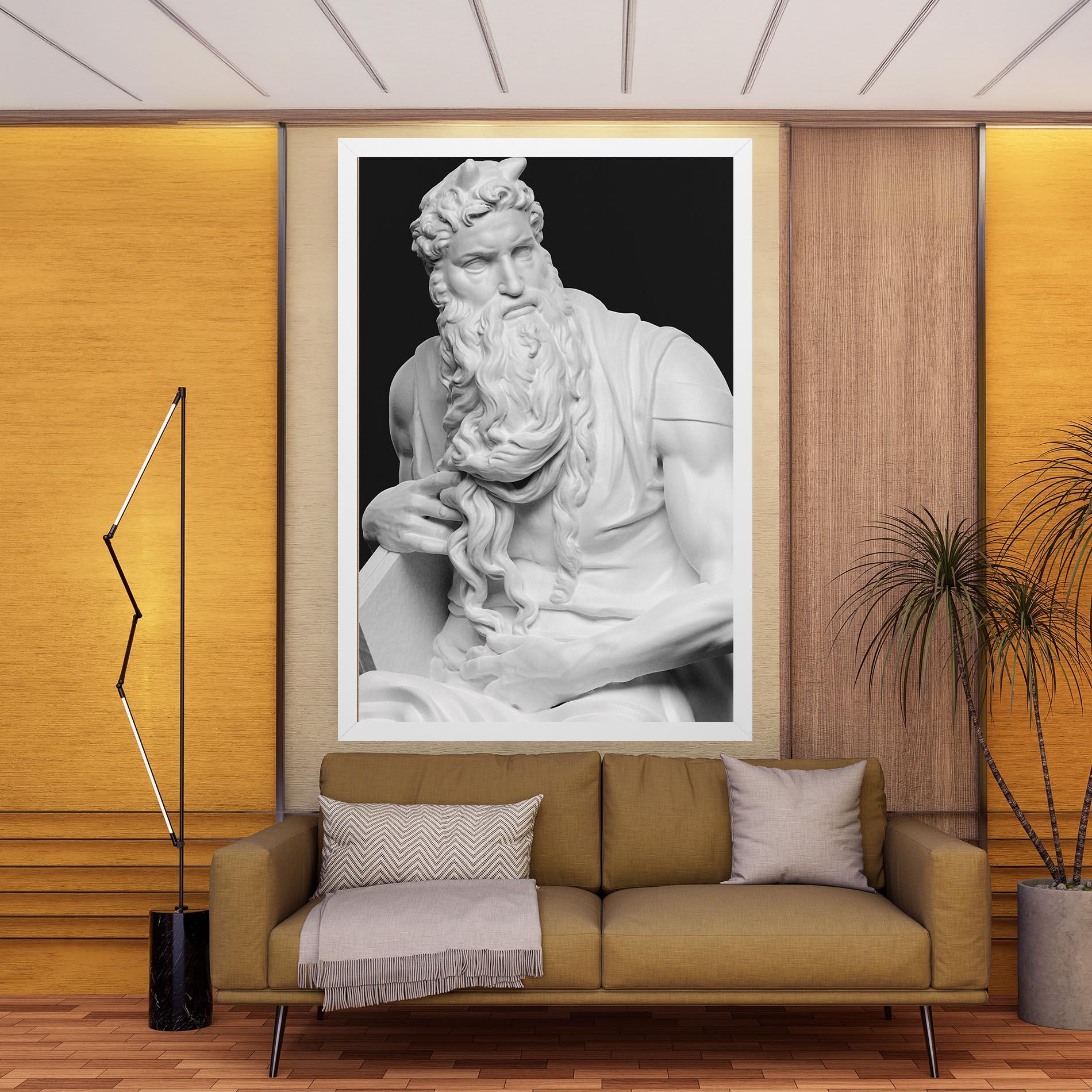 Картина на платно Moses Statue mockup 9