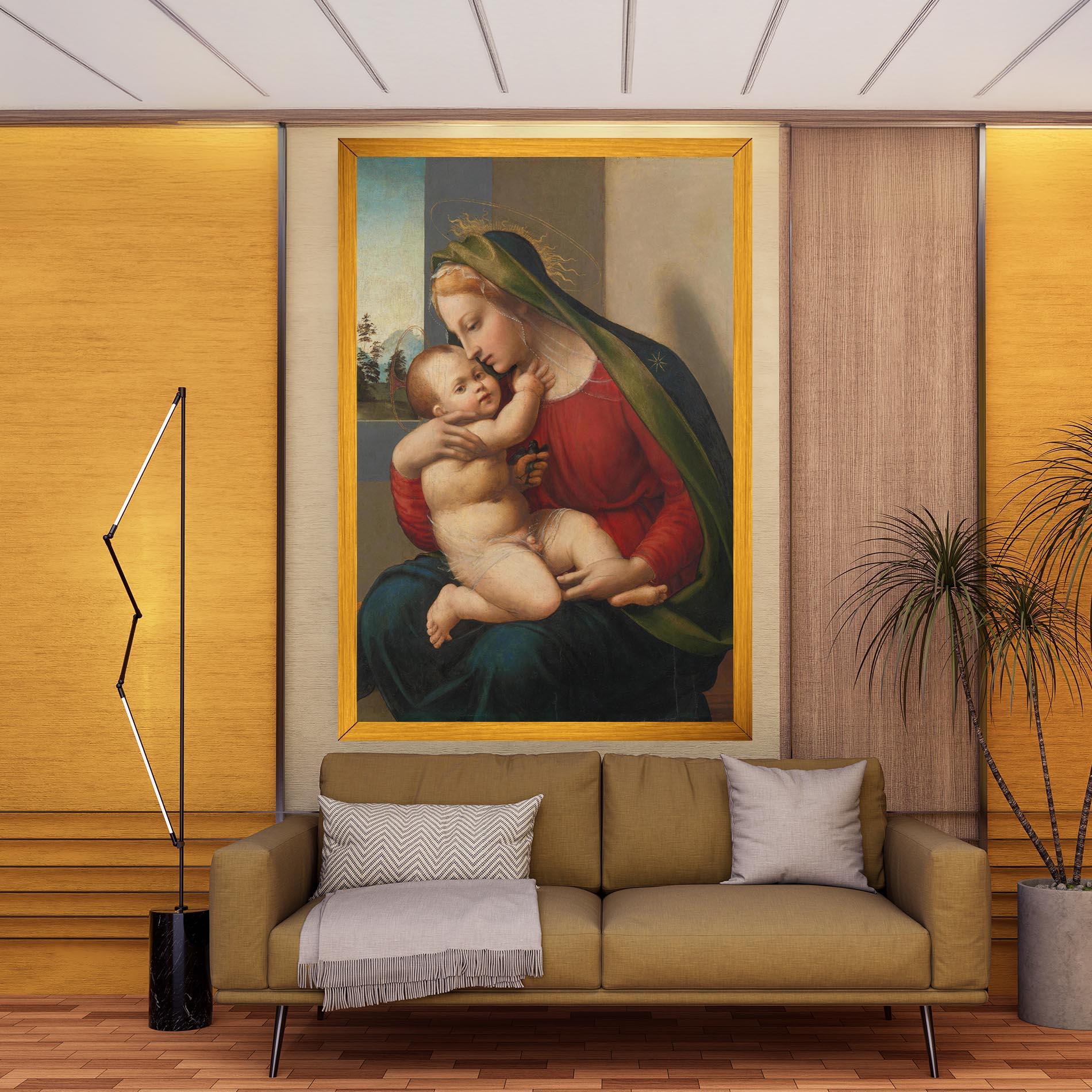 Картина на платно Madonna And Child mockup 9
