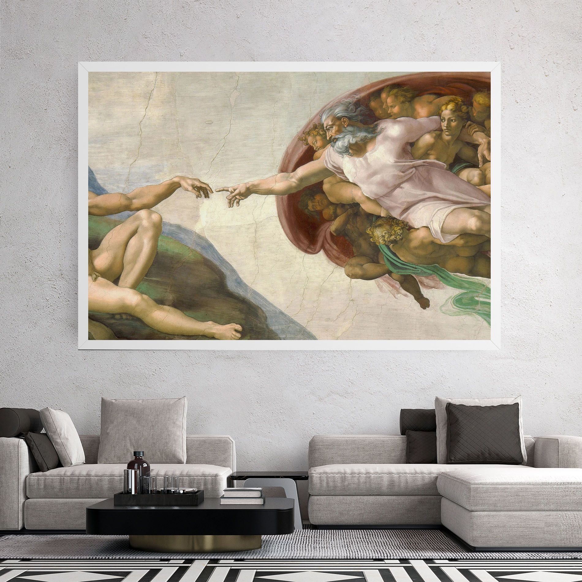 The Creation Of Adam mockup 2