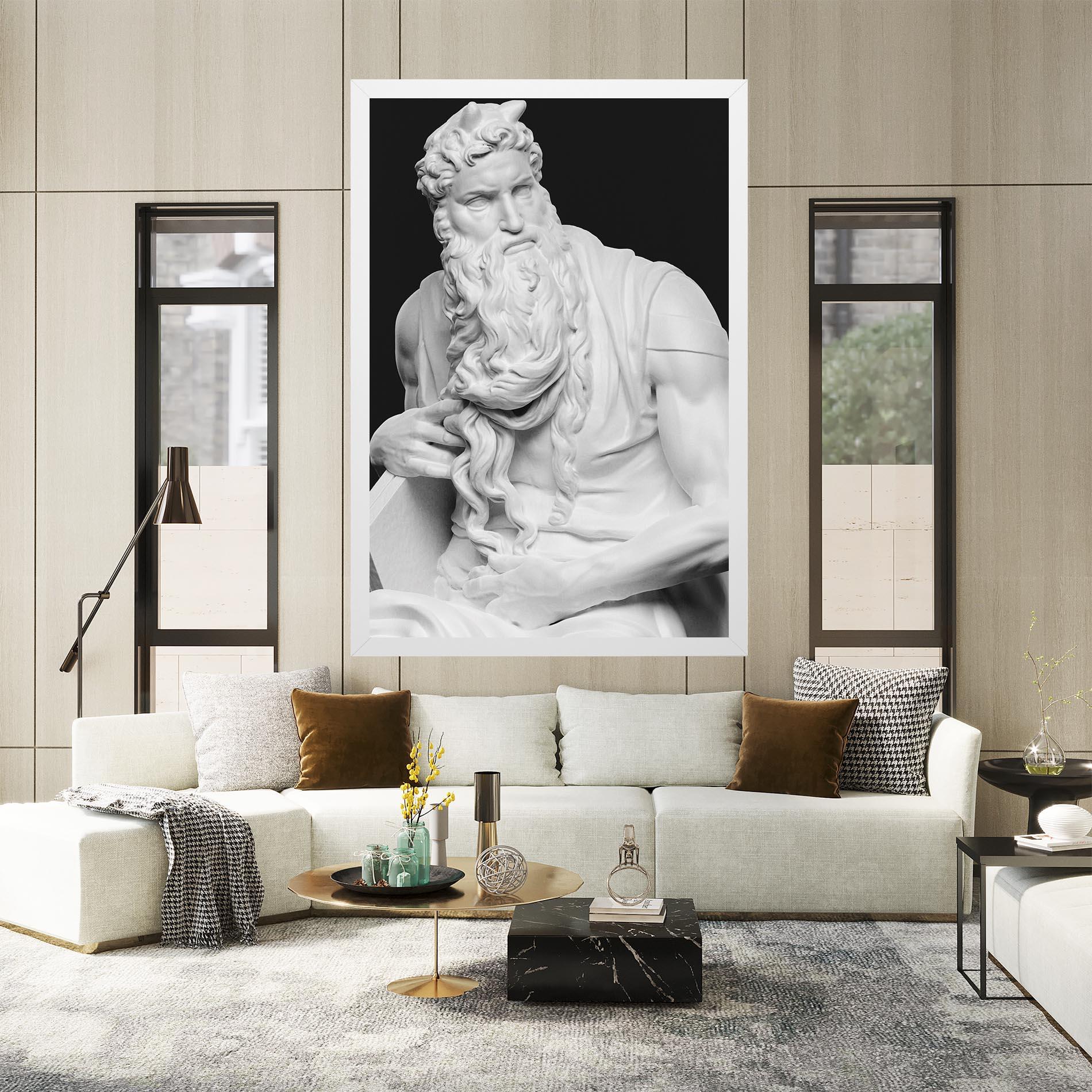 Картина на платно Moses Statue mockup 2