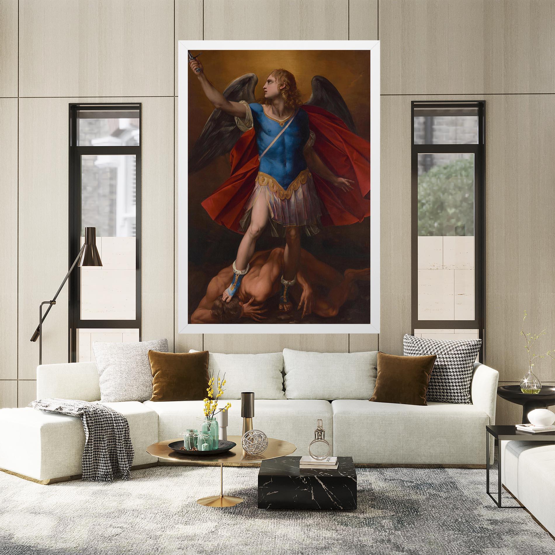 Картина на платно Sword In Upraised mockup 2