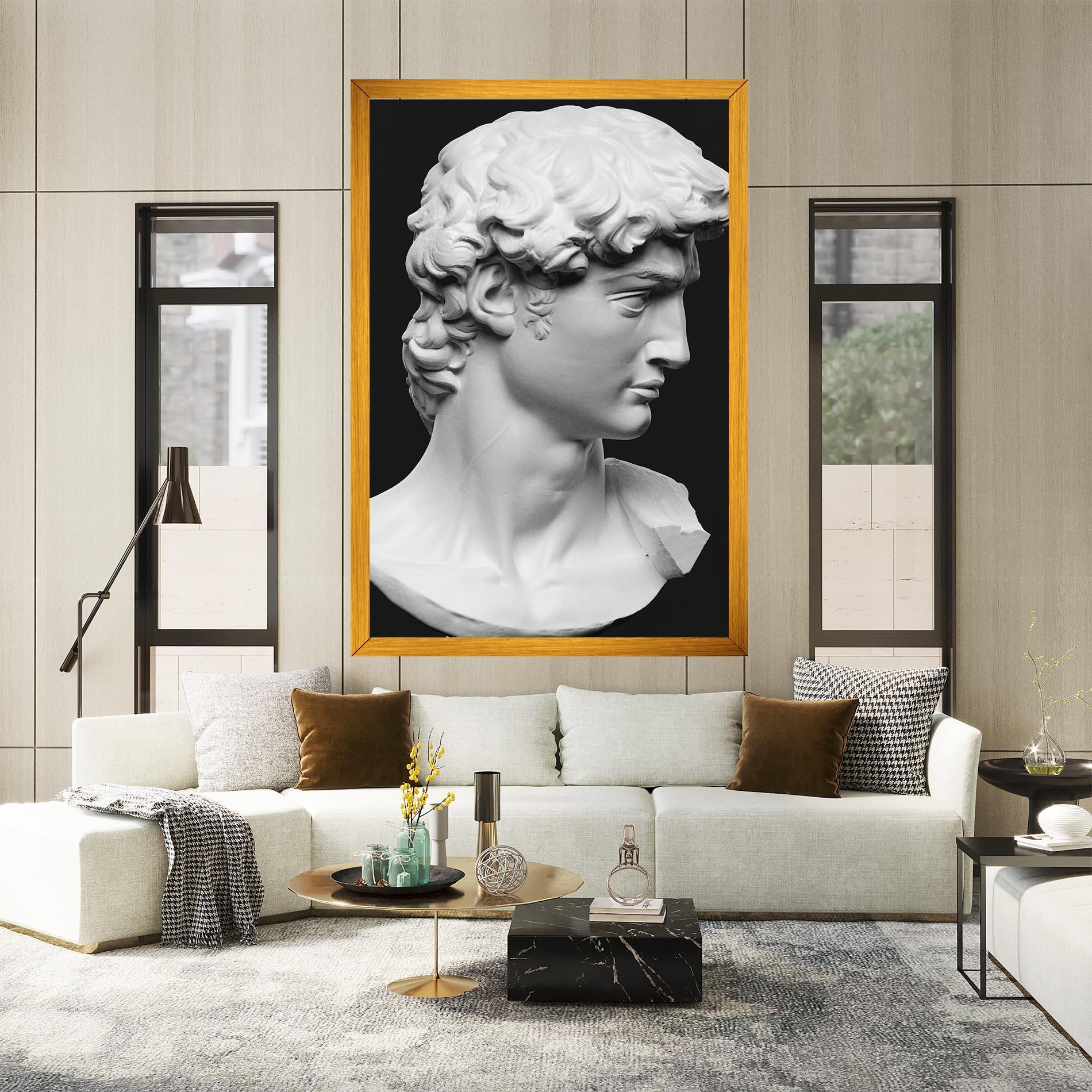 Картина на платно David Head mockup 2