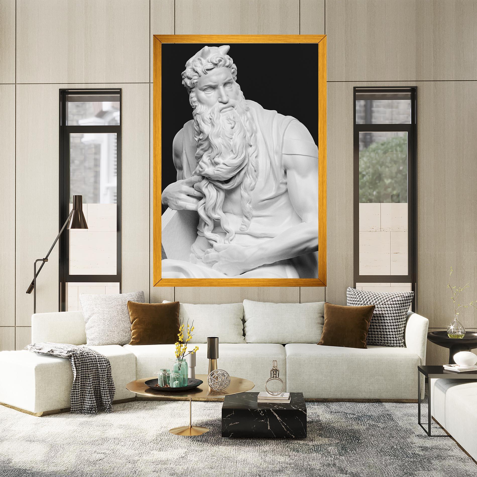 Картина на платно Moses Statue mockup 2