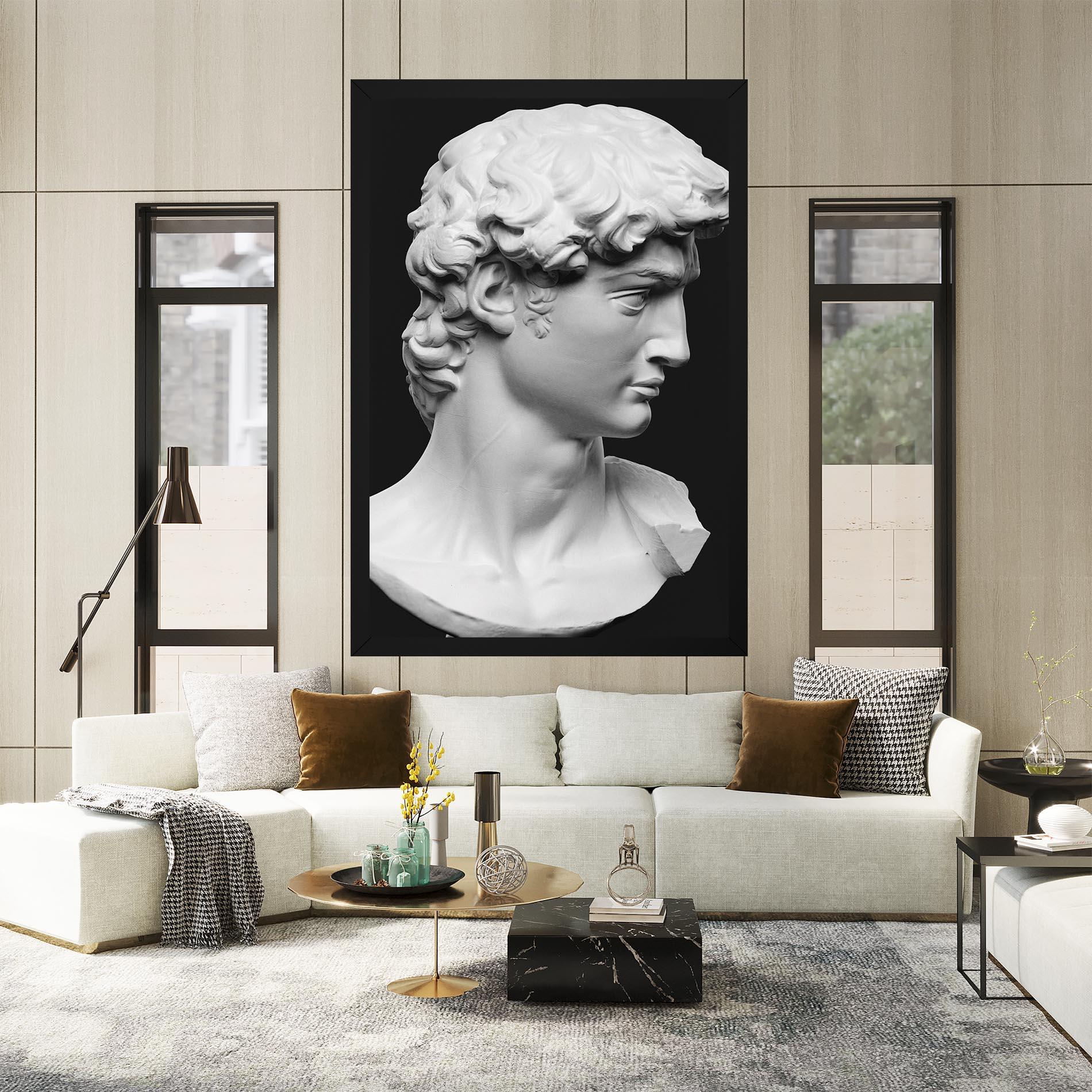 Картина на платно David Head mockup 2