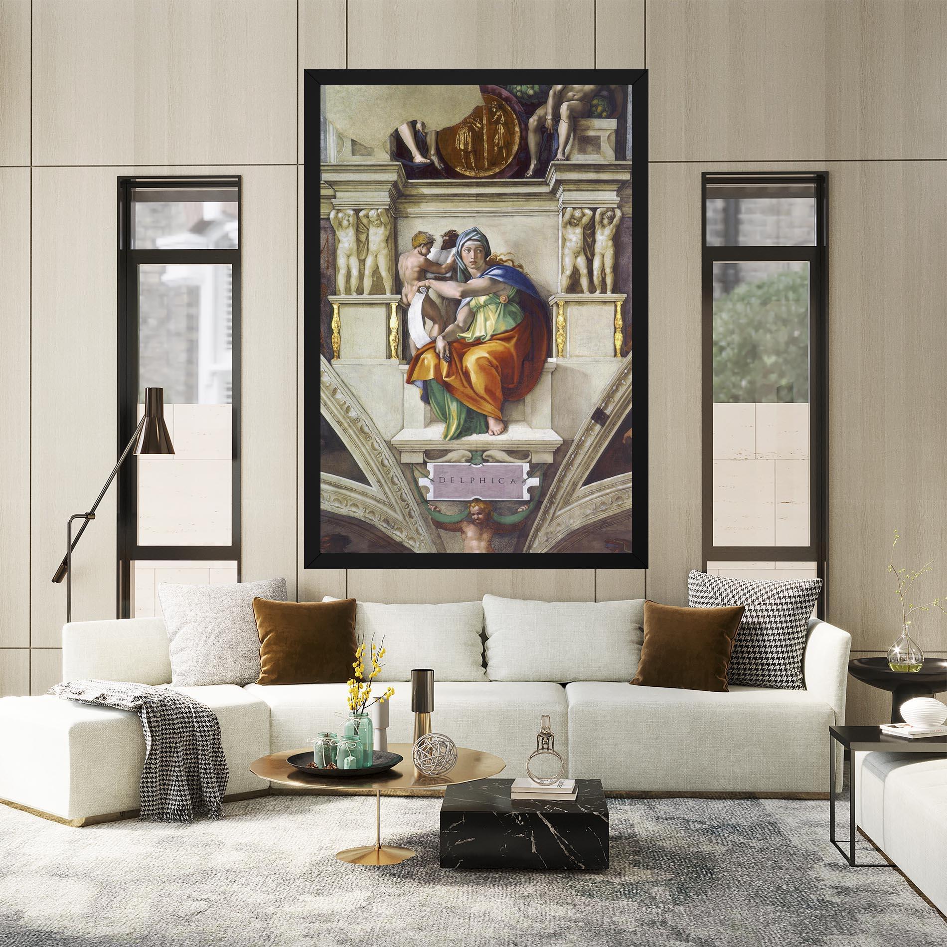 Картина на платно Delphic Sibyl mockup 2