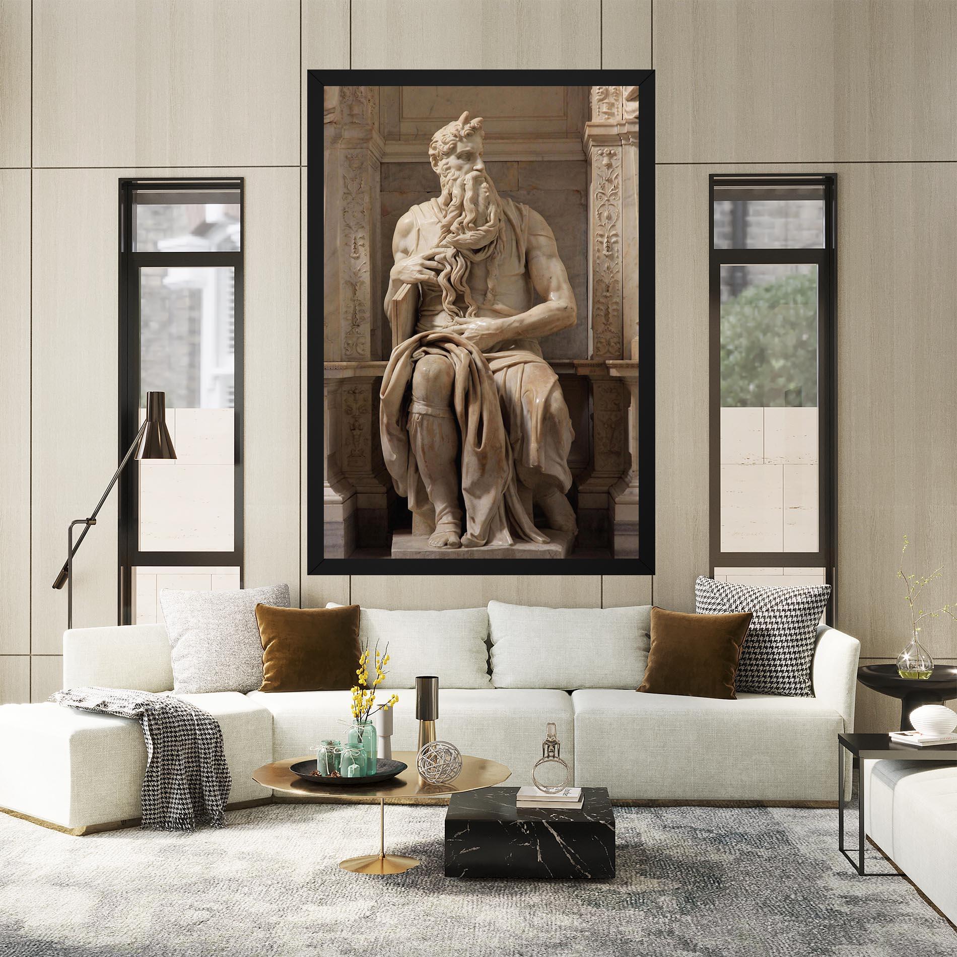 Картина на платно Statue Moses mockup 2