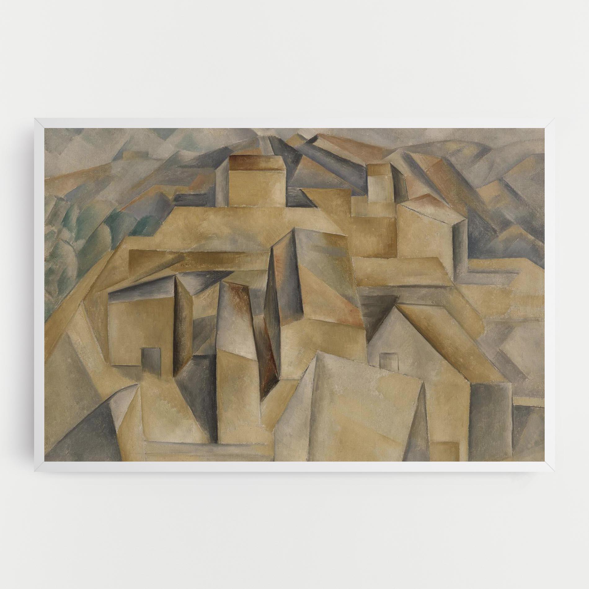 Картина на платно Houses On The Hill mockup 0