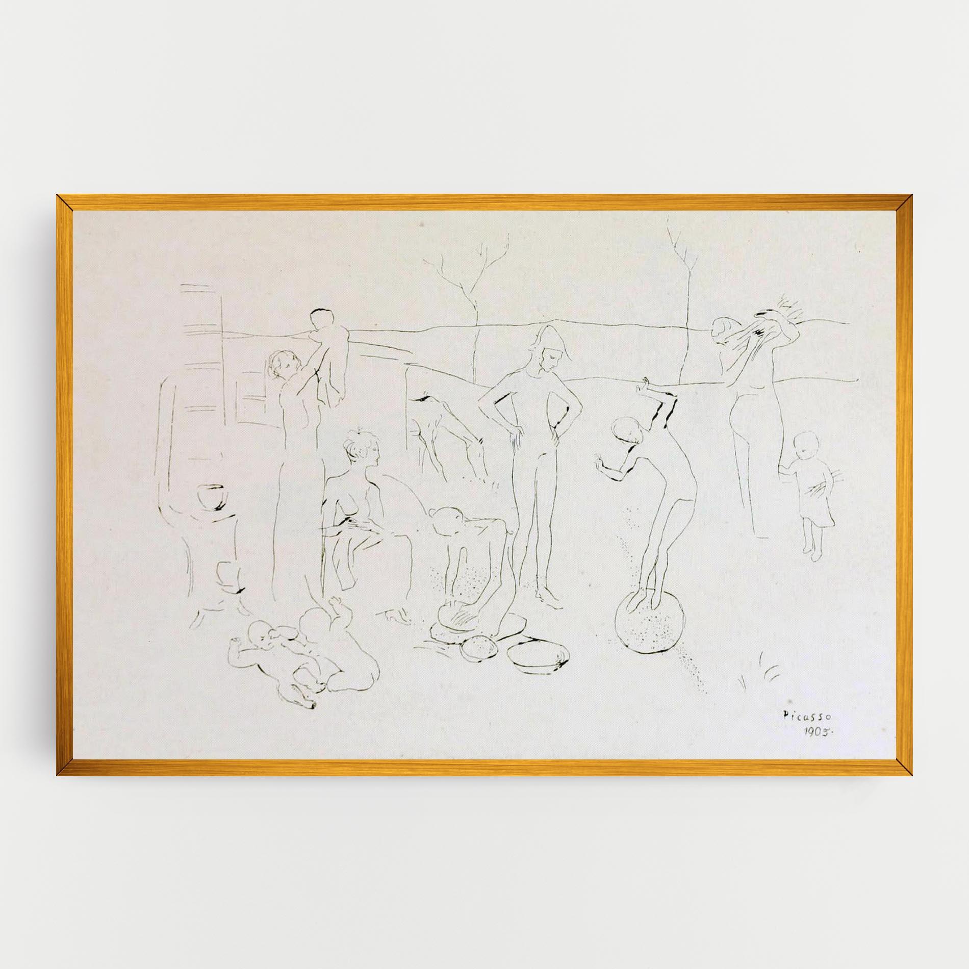 Картина на платно The Acrobats mockup 0