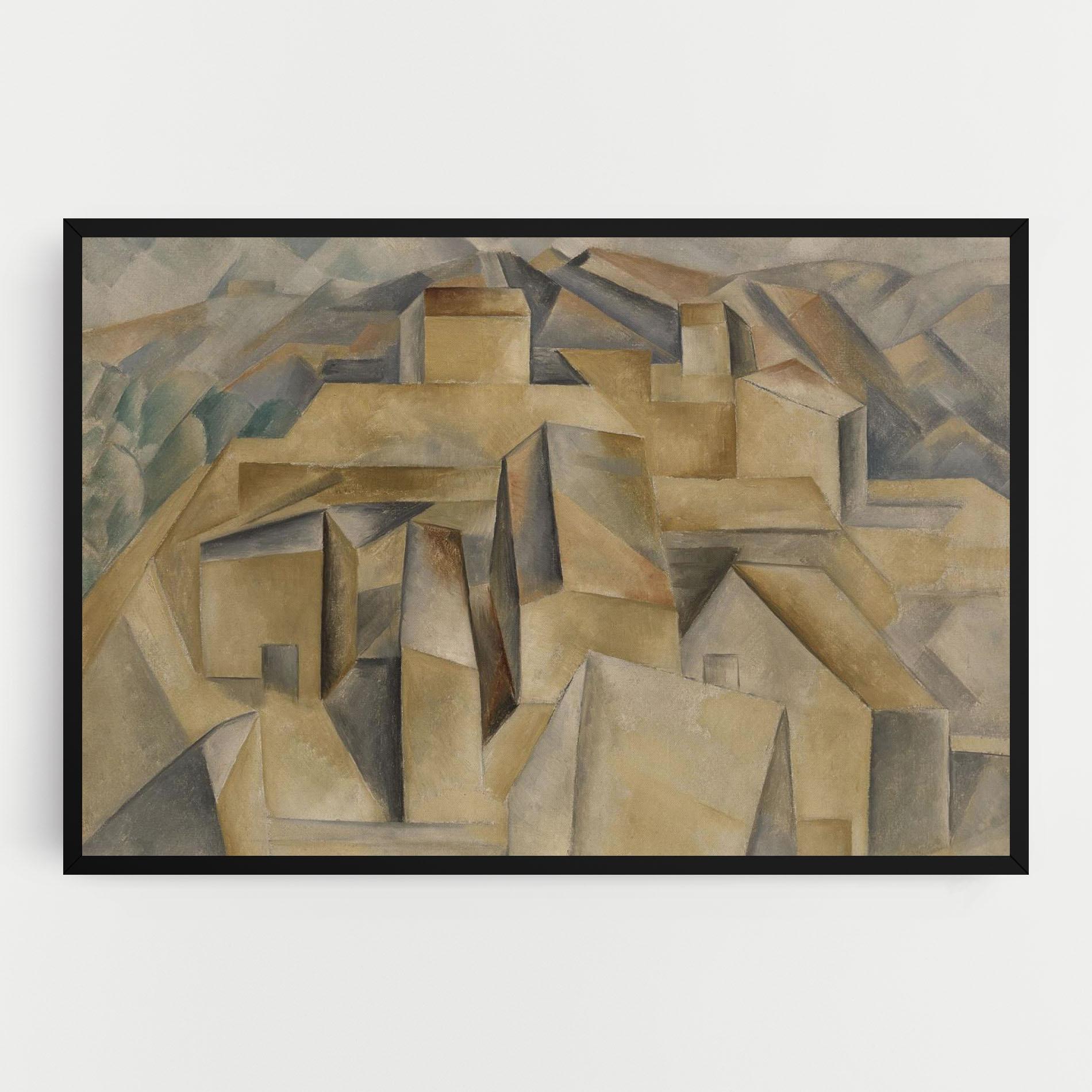 Картина на платно Houses On The Hill mockup 0