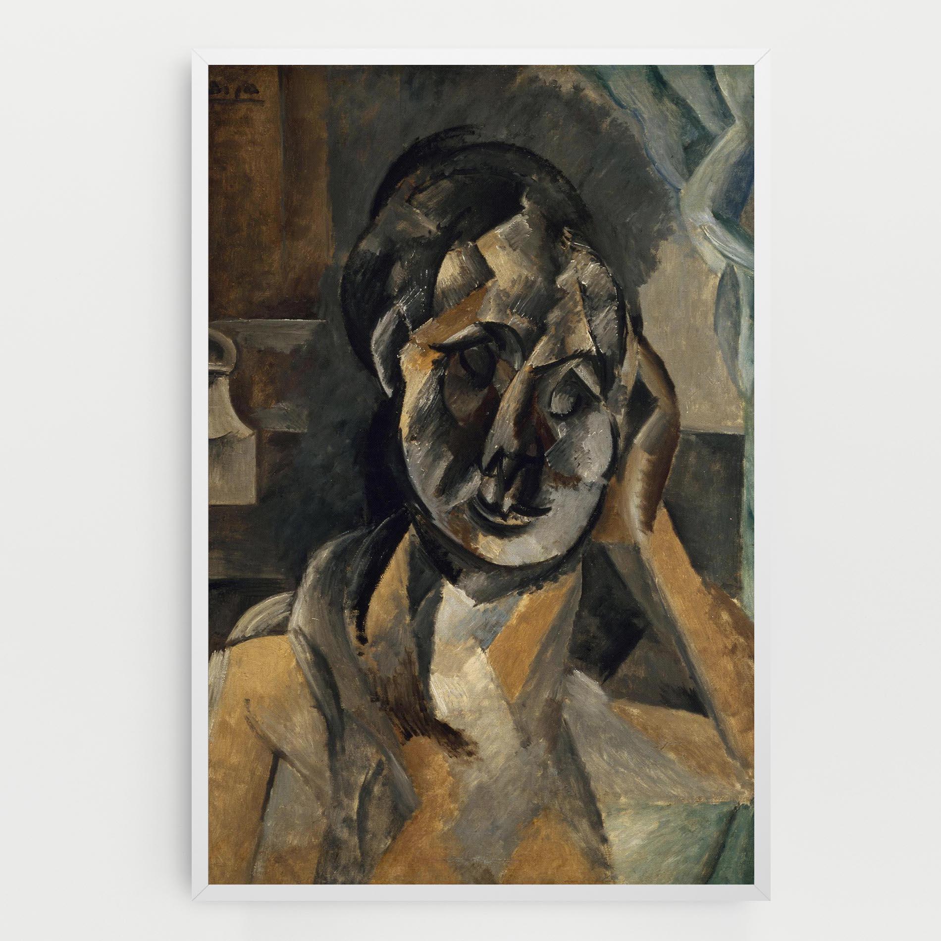 Картина на платно Woman With Mustard mockup 0