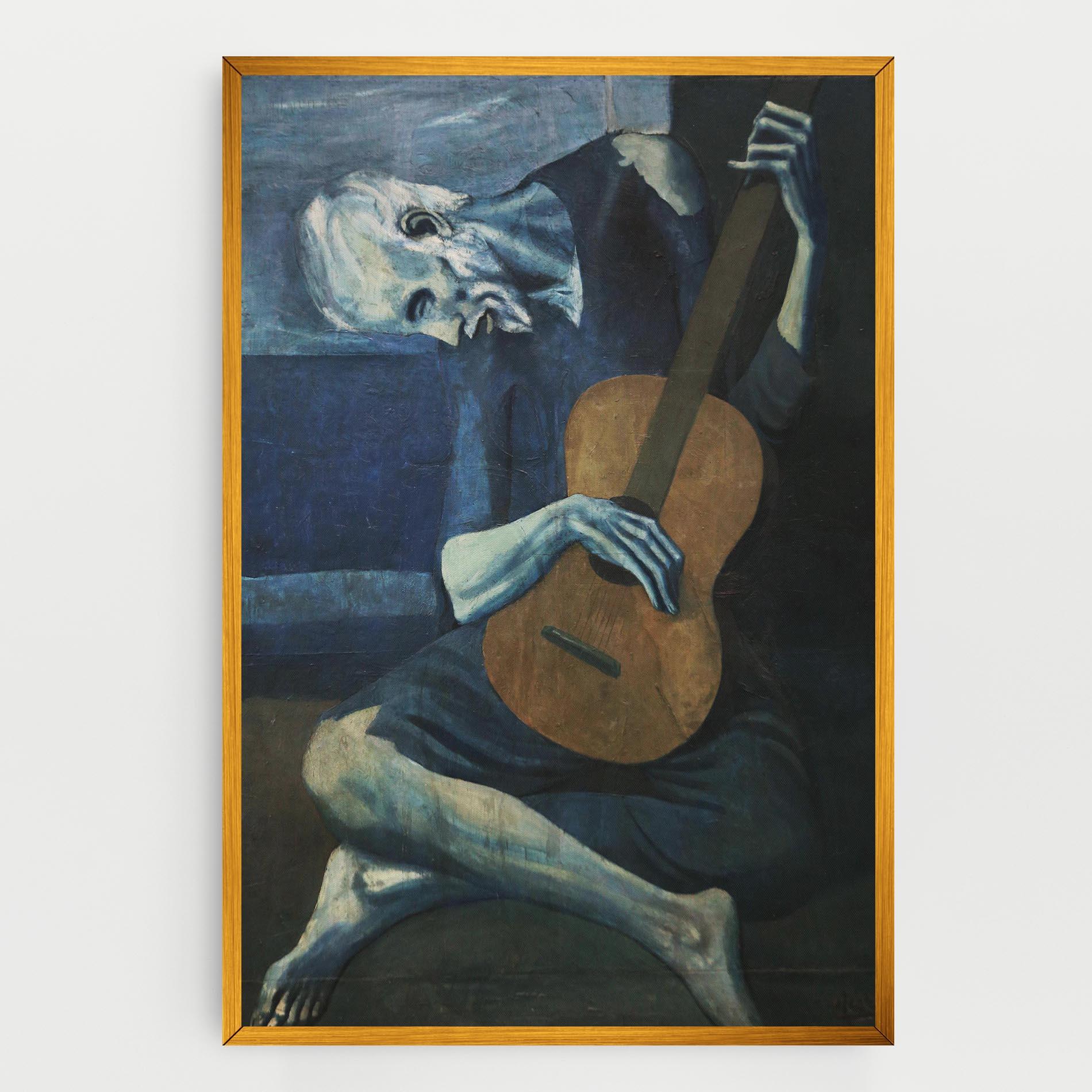 Картина на платно Old Guitarist mockup 0