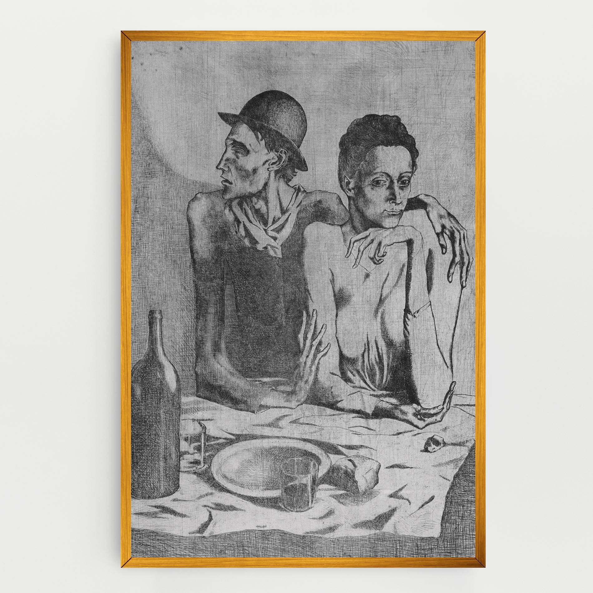 Картина на платно The Frugal Repast mockup 0